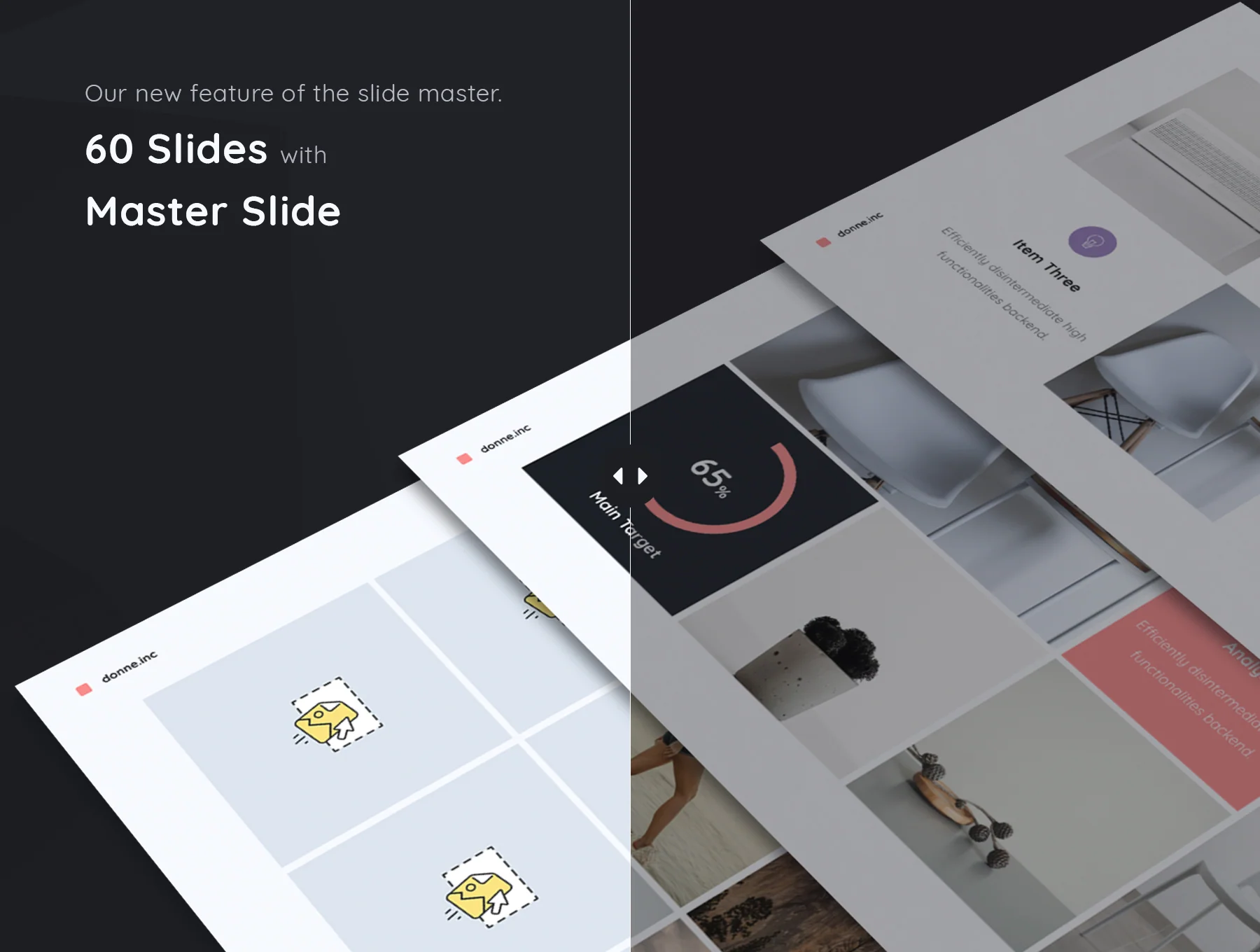 Donne - Colored & Minimal Presentation Template 3