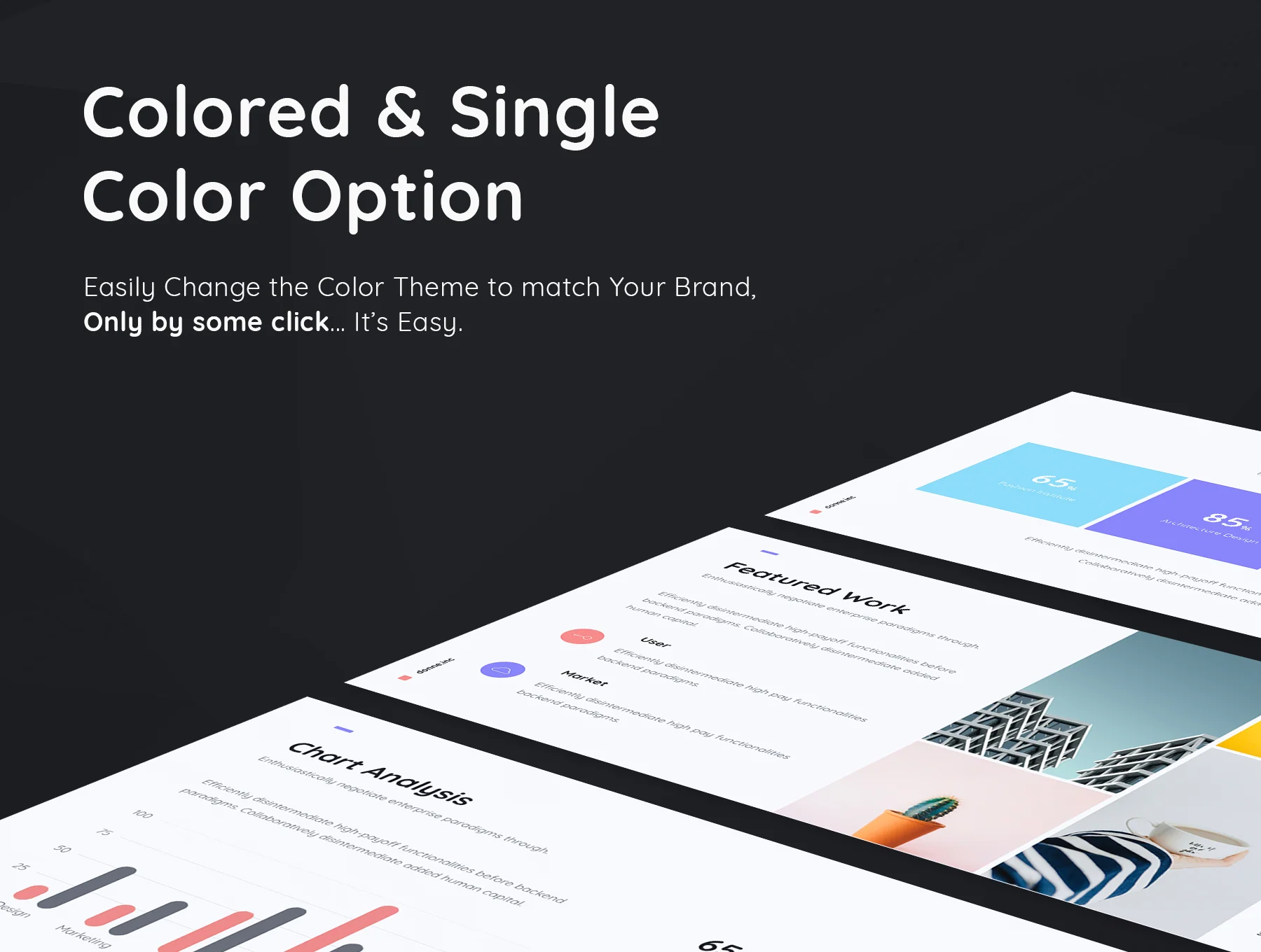 Donne - Colored & Minimal Presentation Template 4
