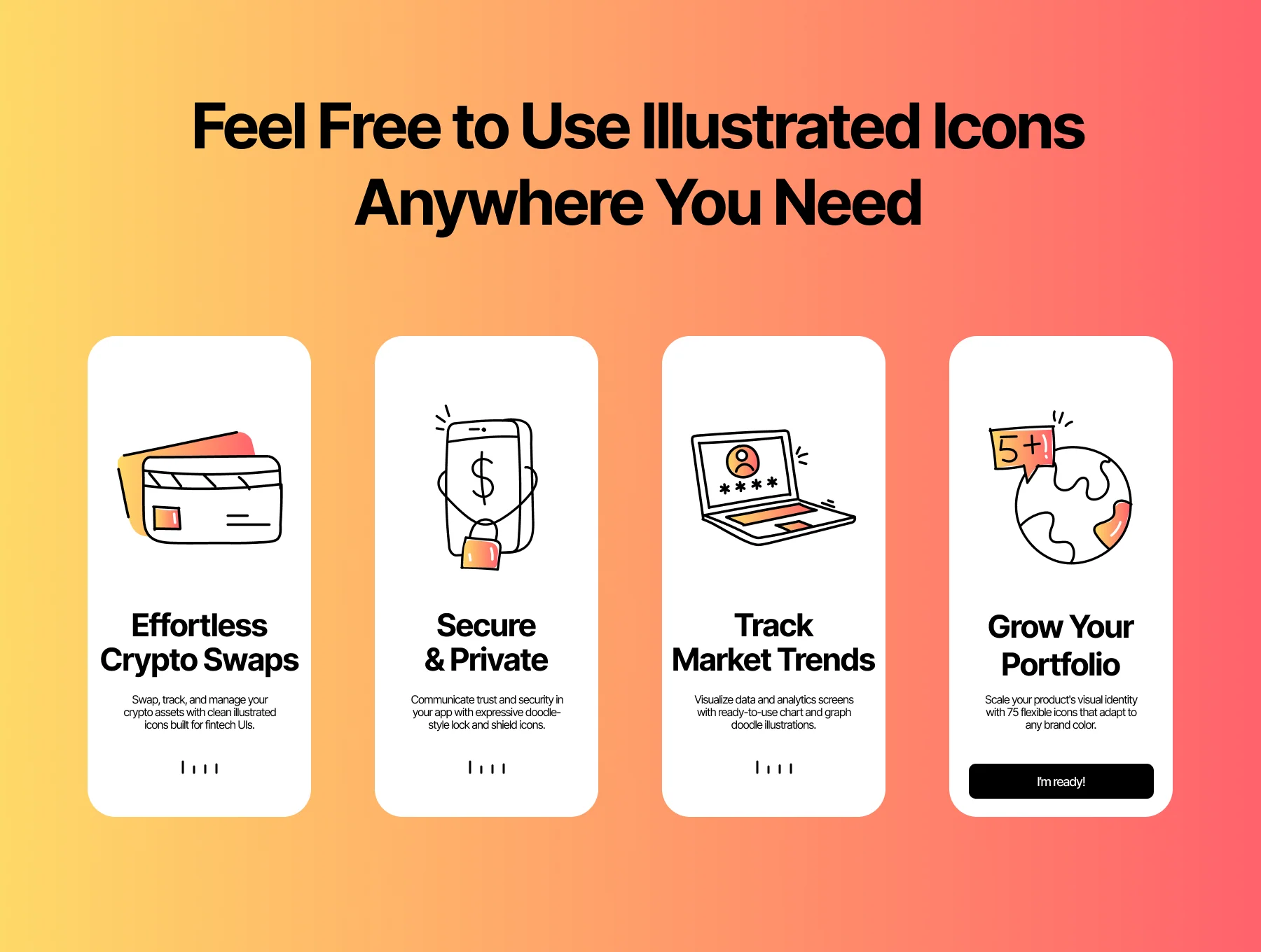 Doodle Icons Set – 241 Hand-Drawn Icons for UI & Product Design 4