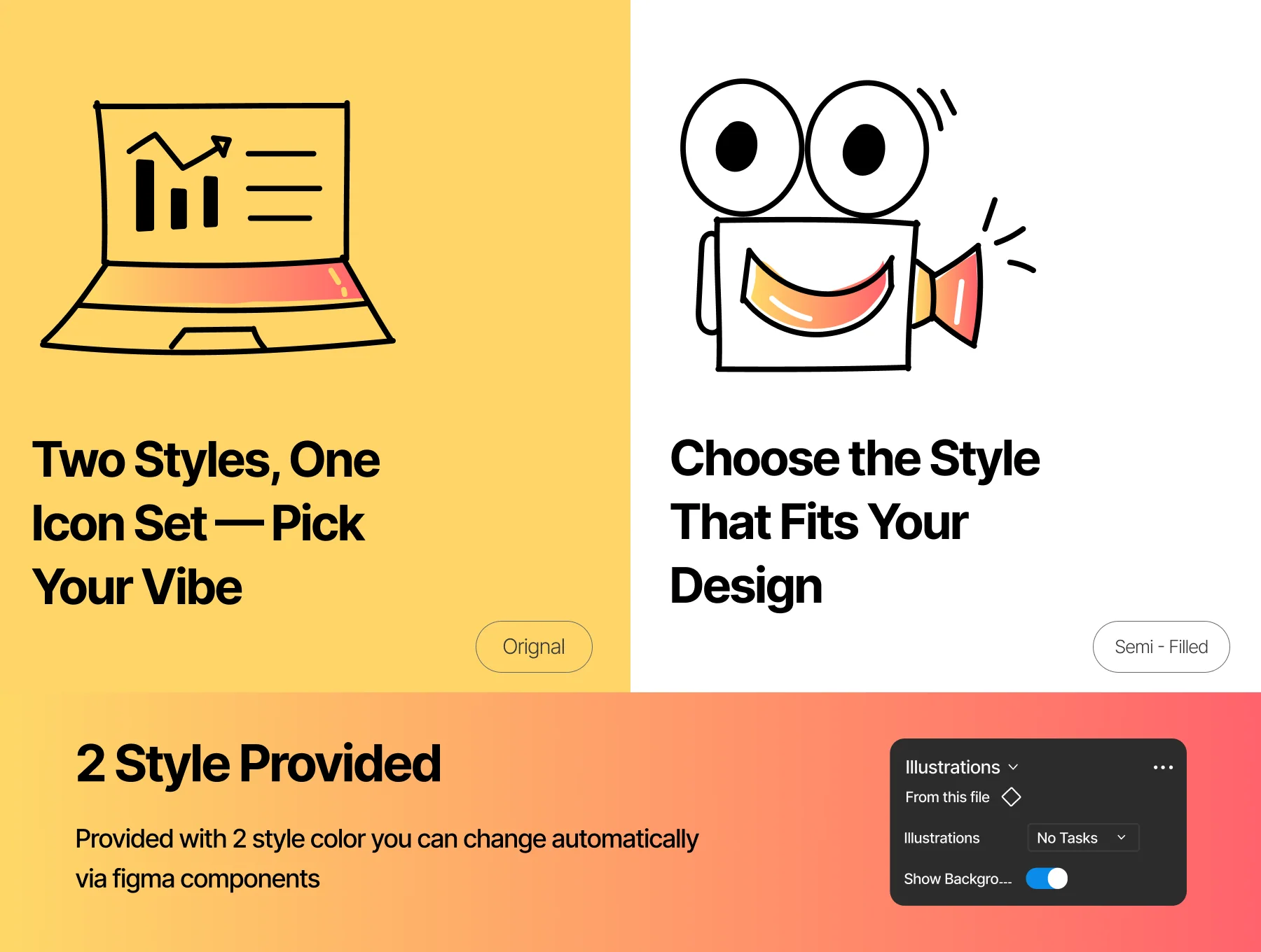 Doodle Icons Set – 241 Hand-Drawn Icons for UI & Product Design 6