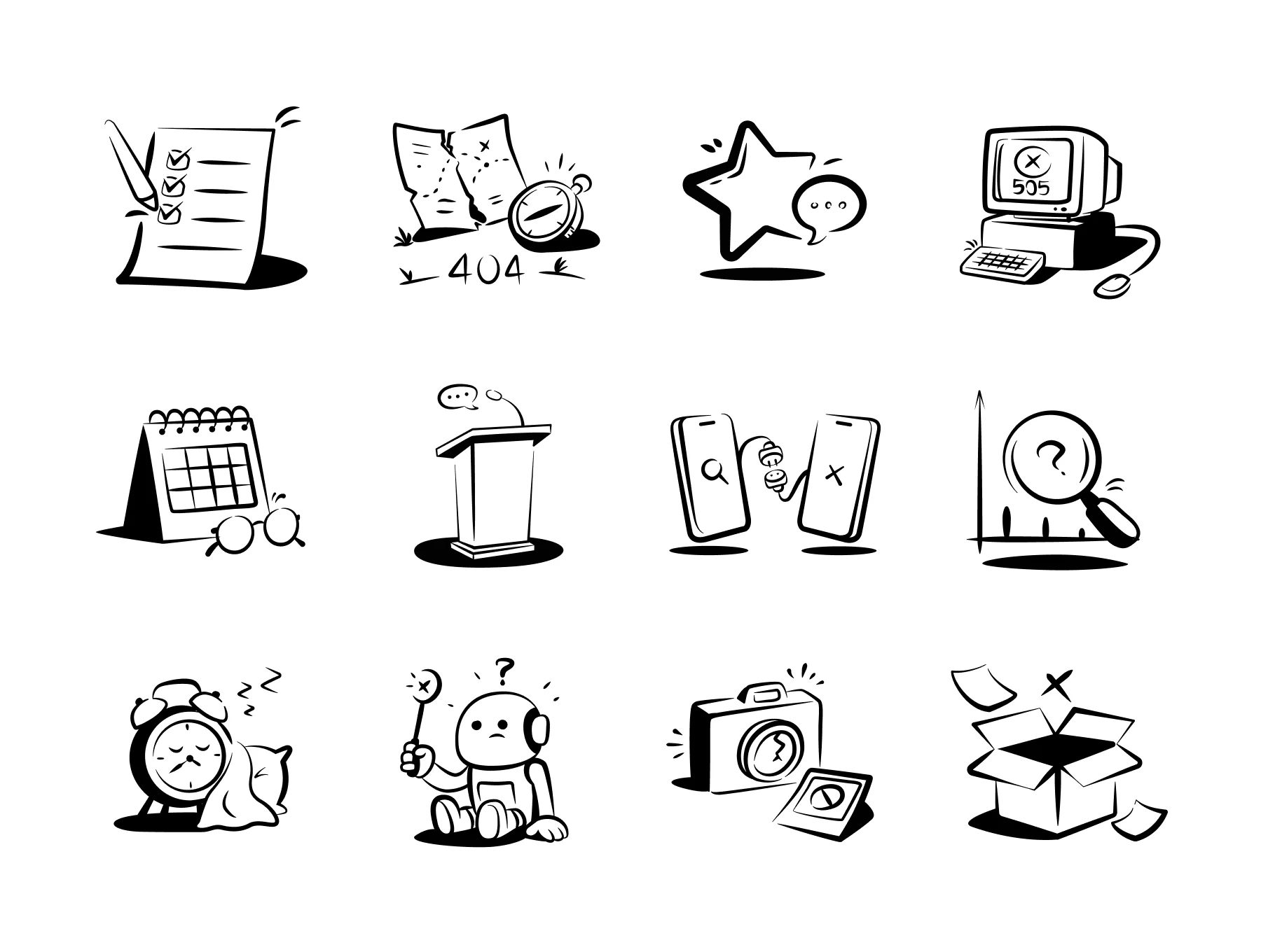 Doodle States - Notion Styles Empty States Illustrations 3