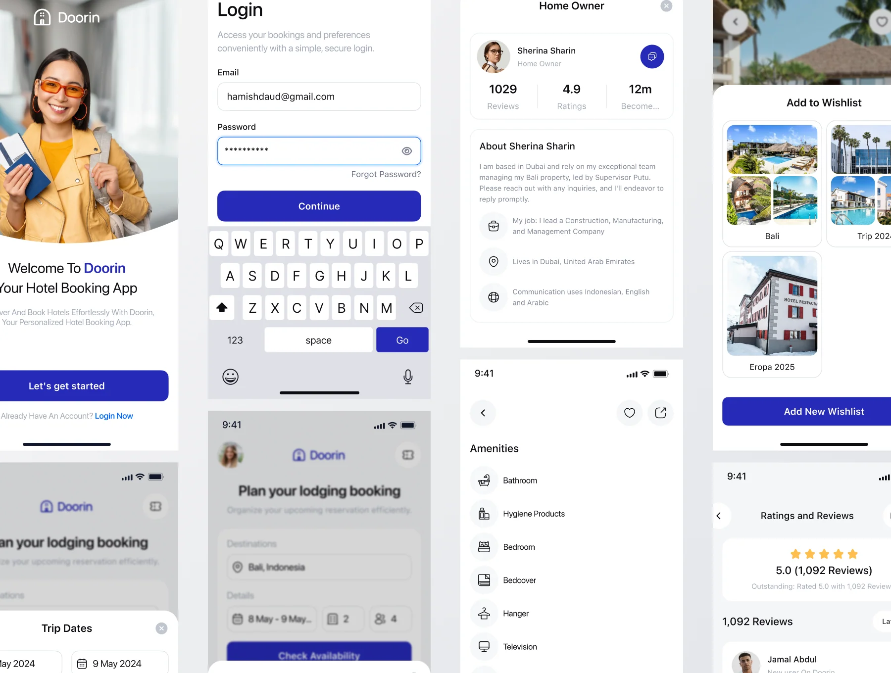 Doorin -  Hotel Booking Mobile App UI Kit 7