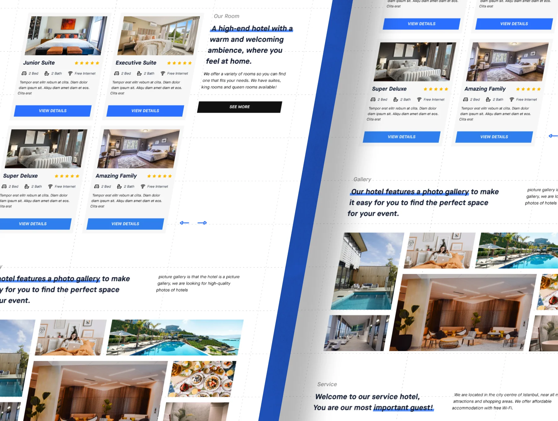 Dormir - Luxury Hotel Booking Landing Page 3