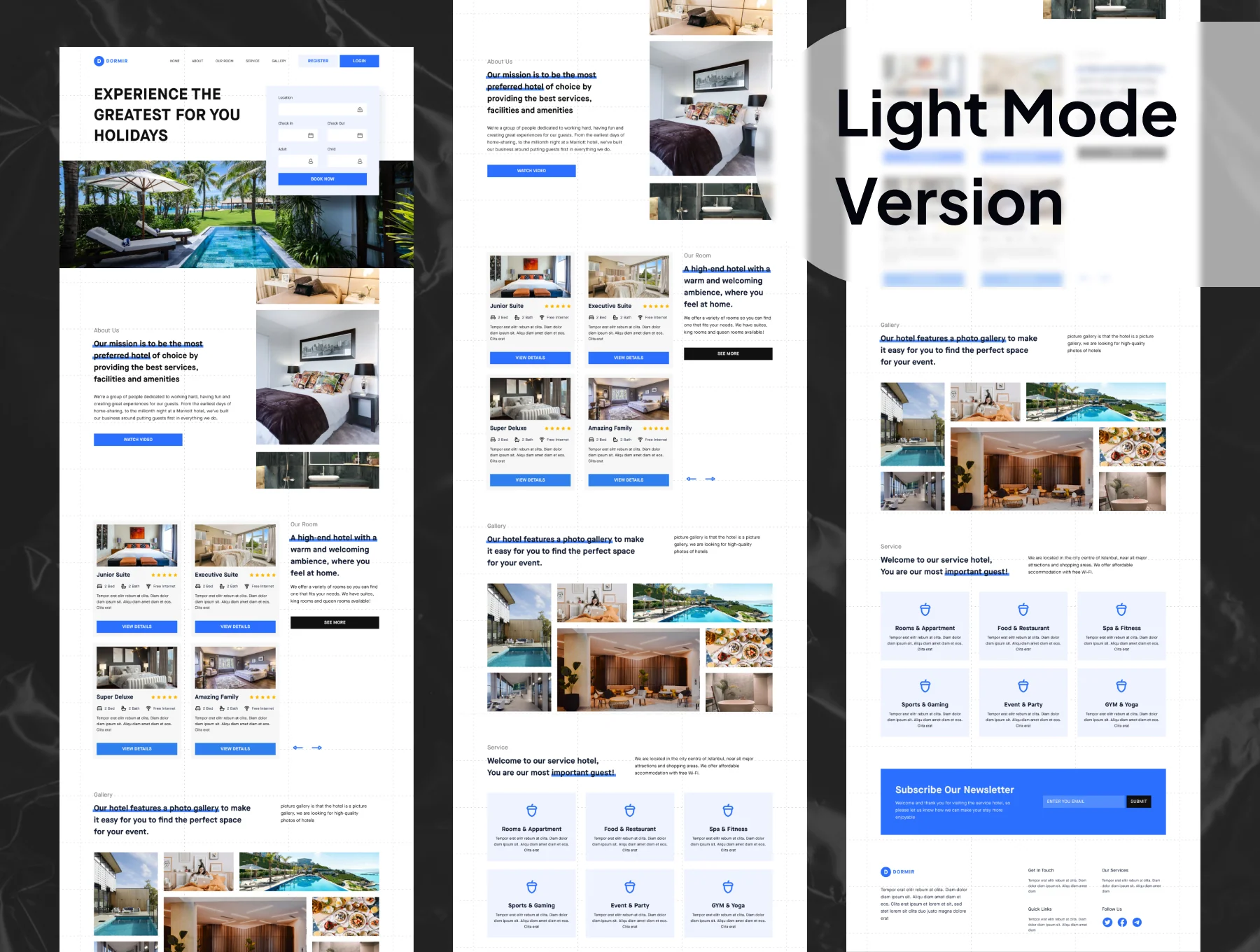 Dormir - Luxury Hotel Booking Landing Page 4