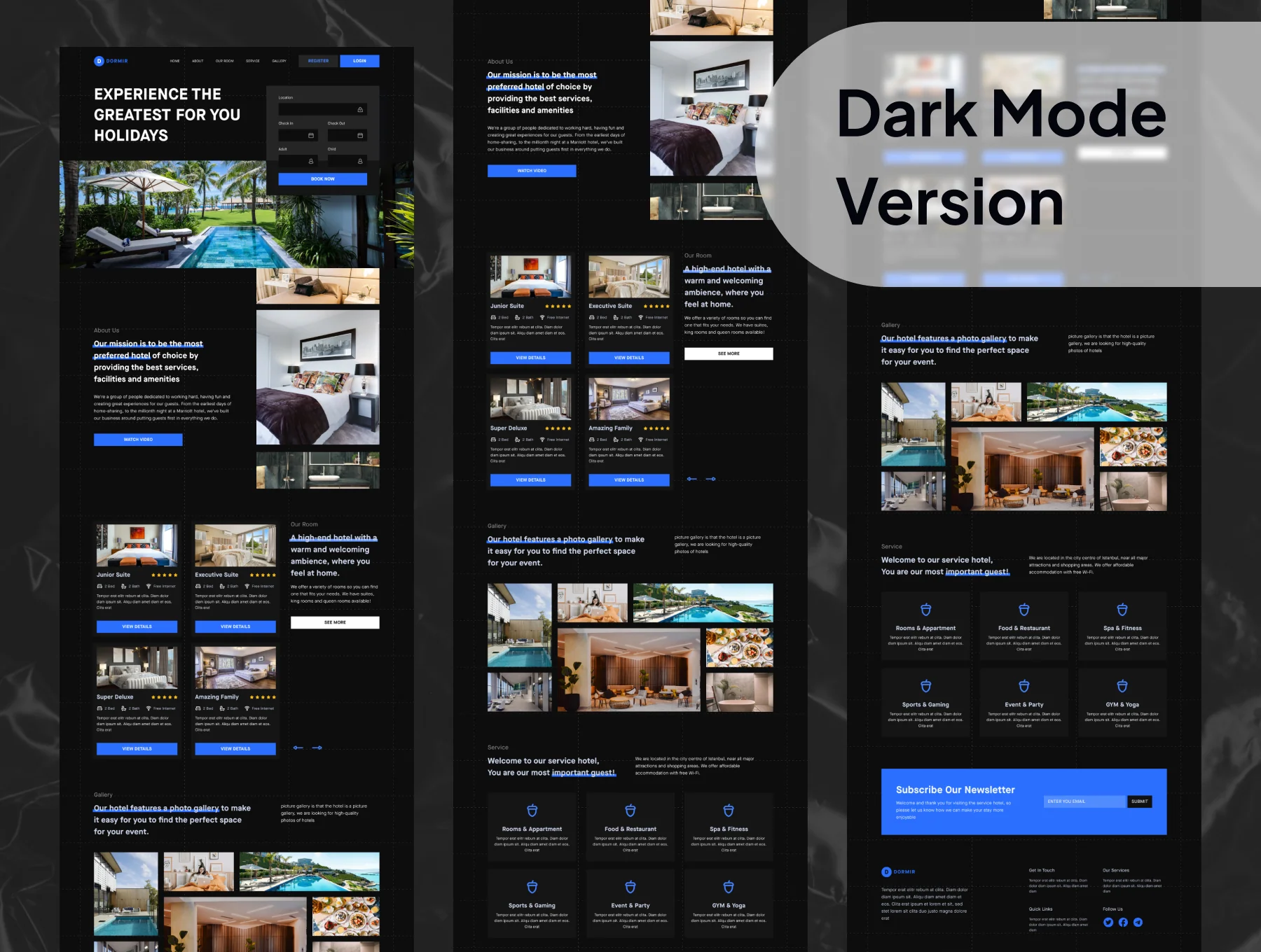 Dormir - Luxury Hotel Booking Landing Page 5