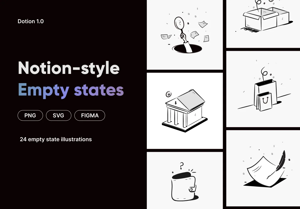 Dotion Empty state illustration