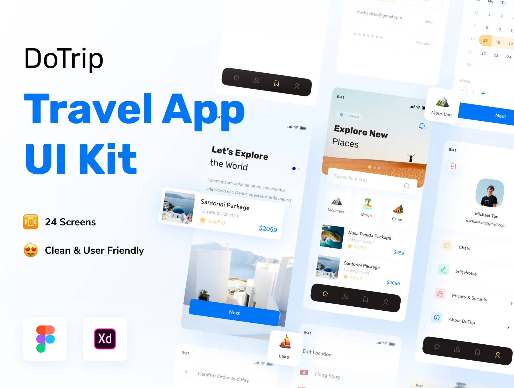 DoTrip - Travel App UI Kit