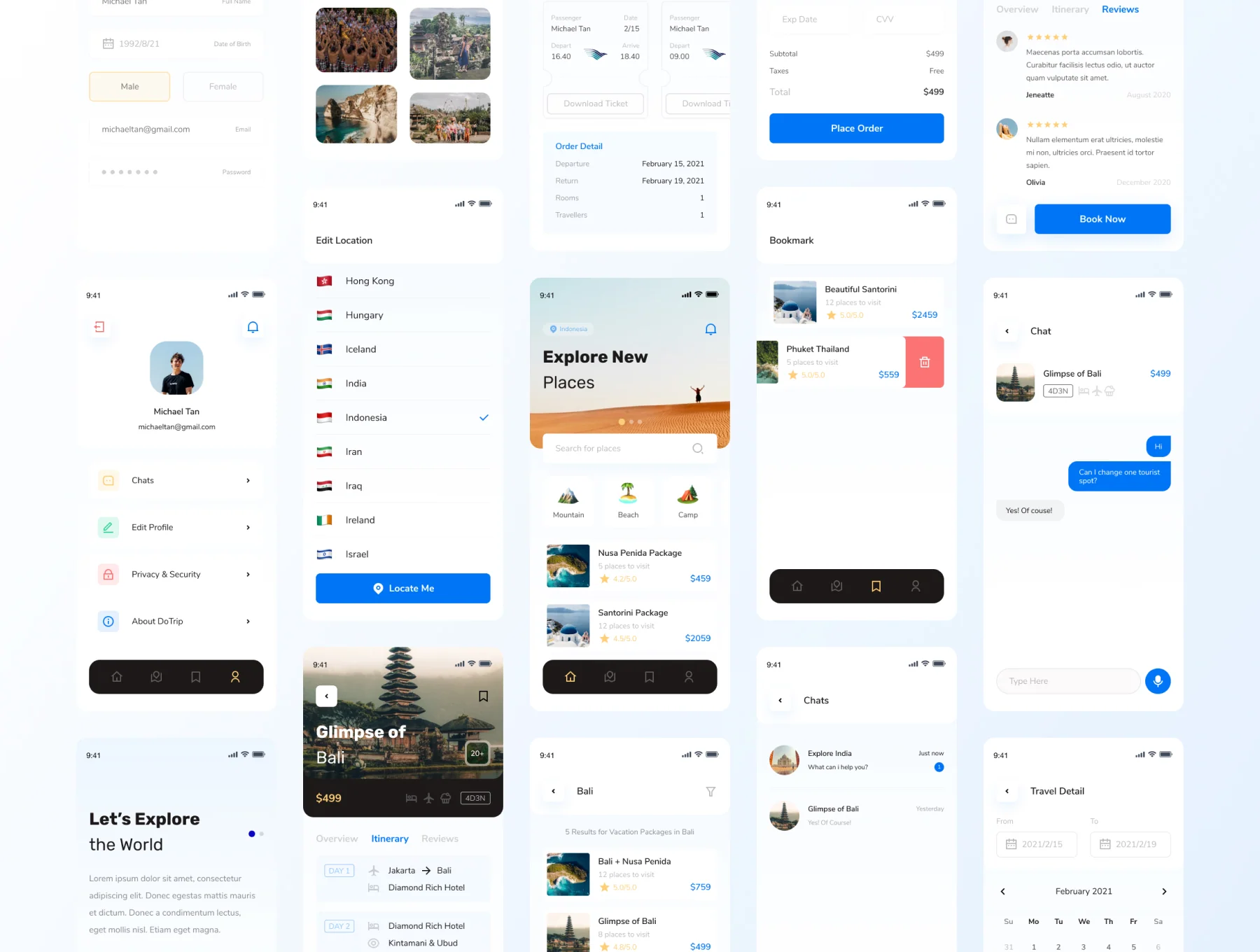 DoTrip - Travel App UI Kit 5
