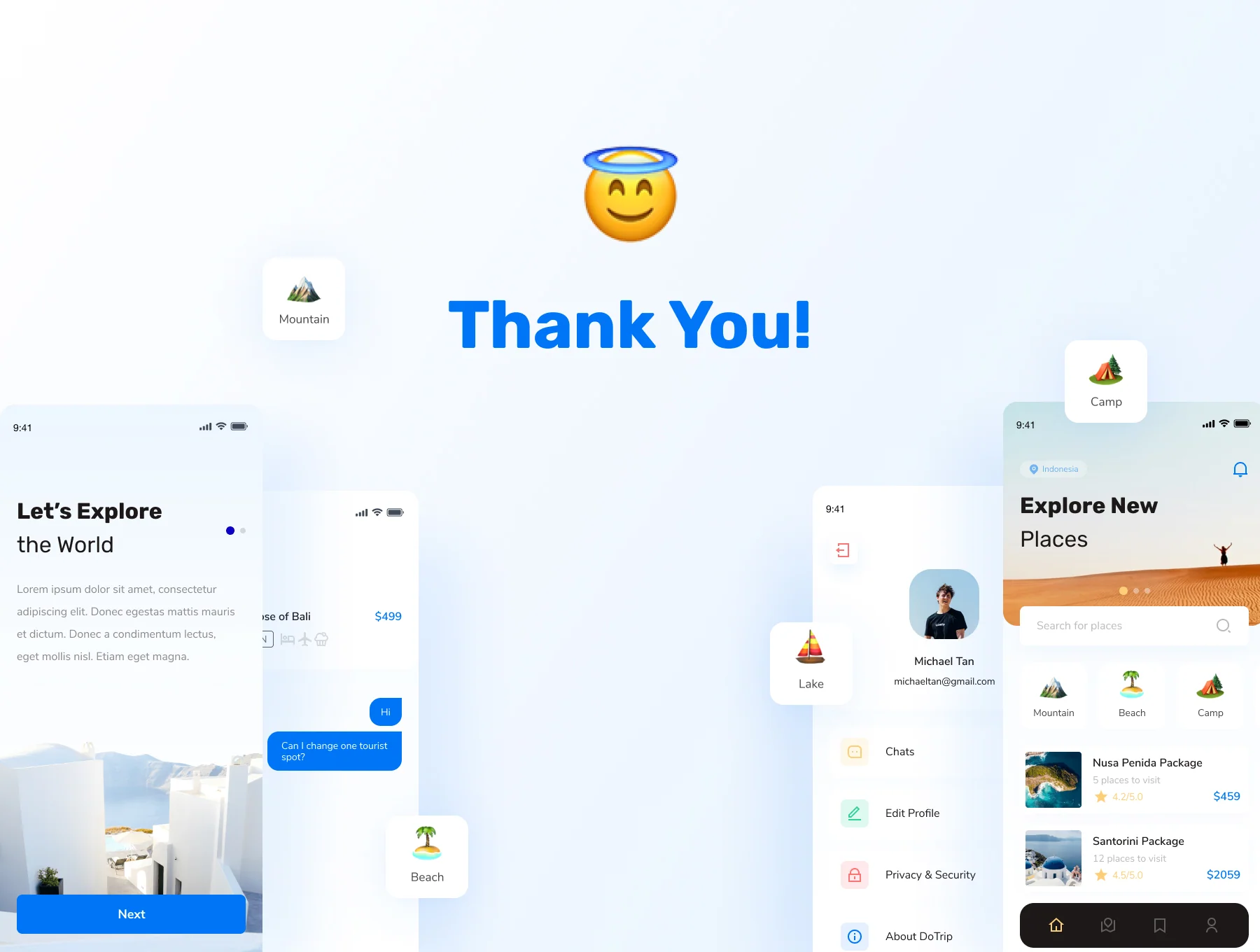 DoTrip - Travel App UI Kit 6