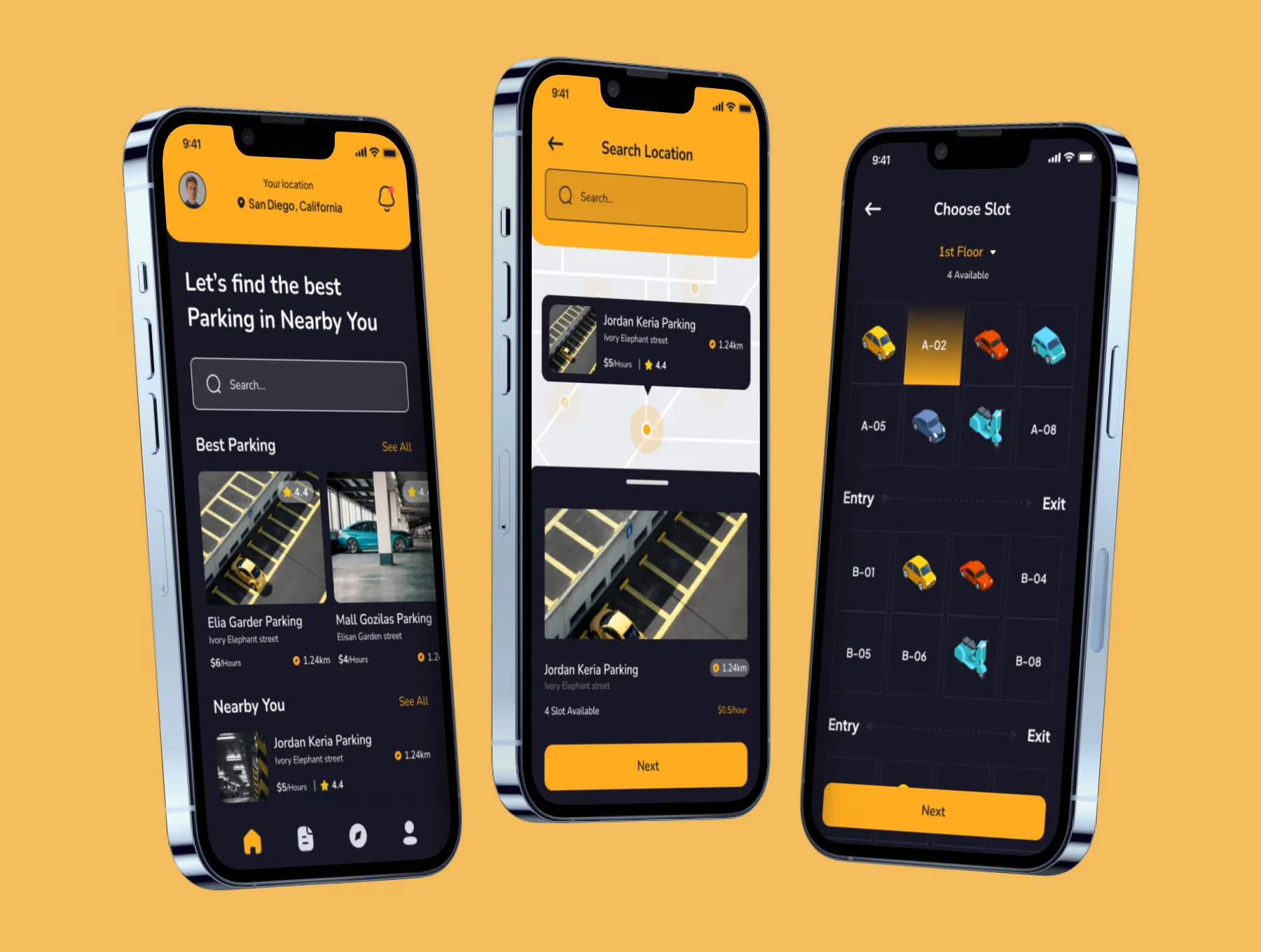 Downspace - Parking App UI Kits 5