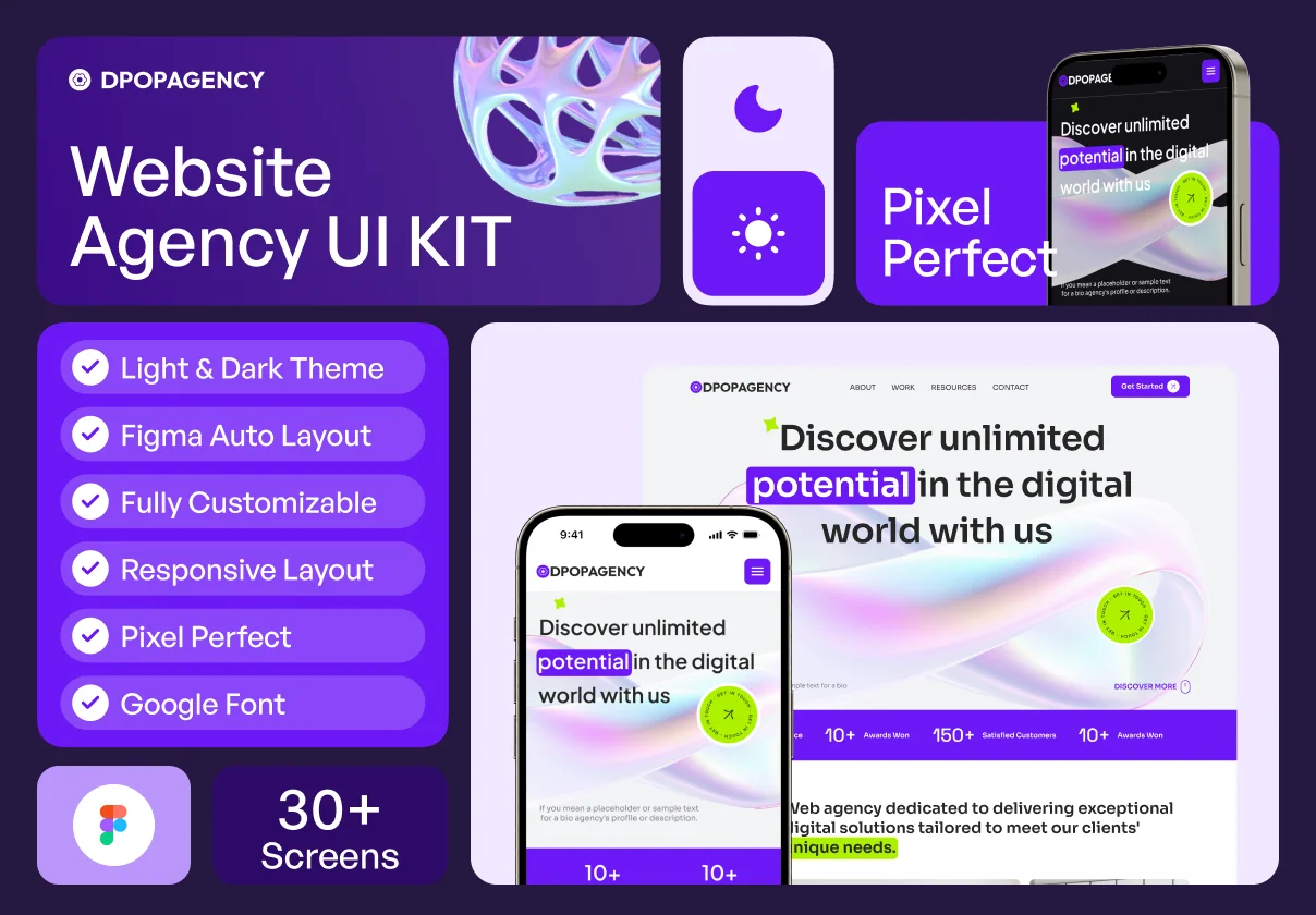 Dpopagency - Website Agency UI KIT