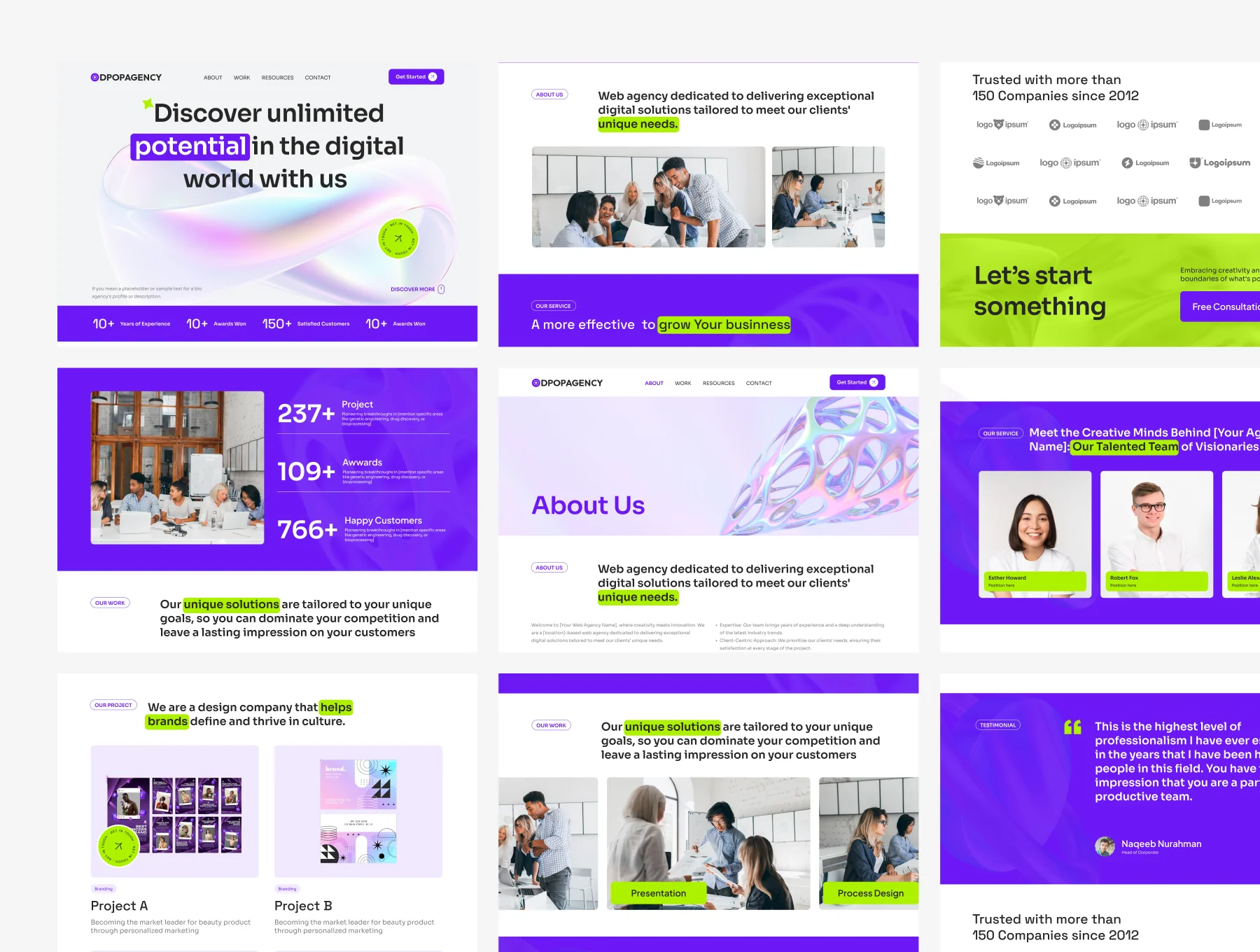 Dpopagency - Website Agency UI KIT 6