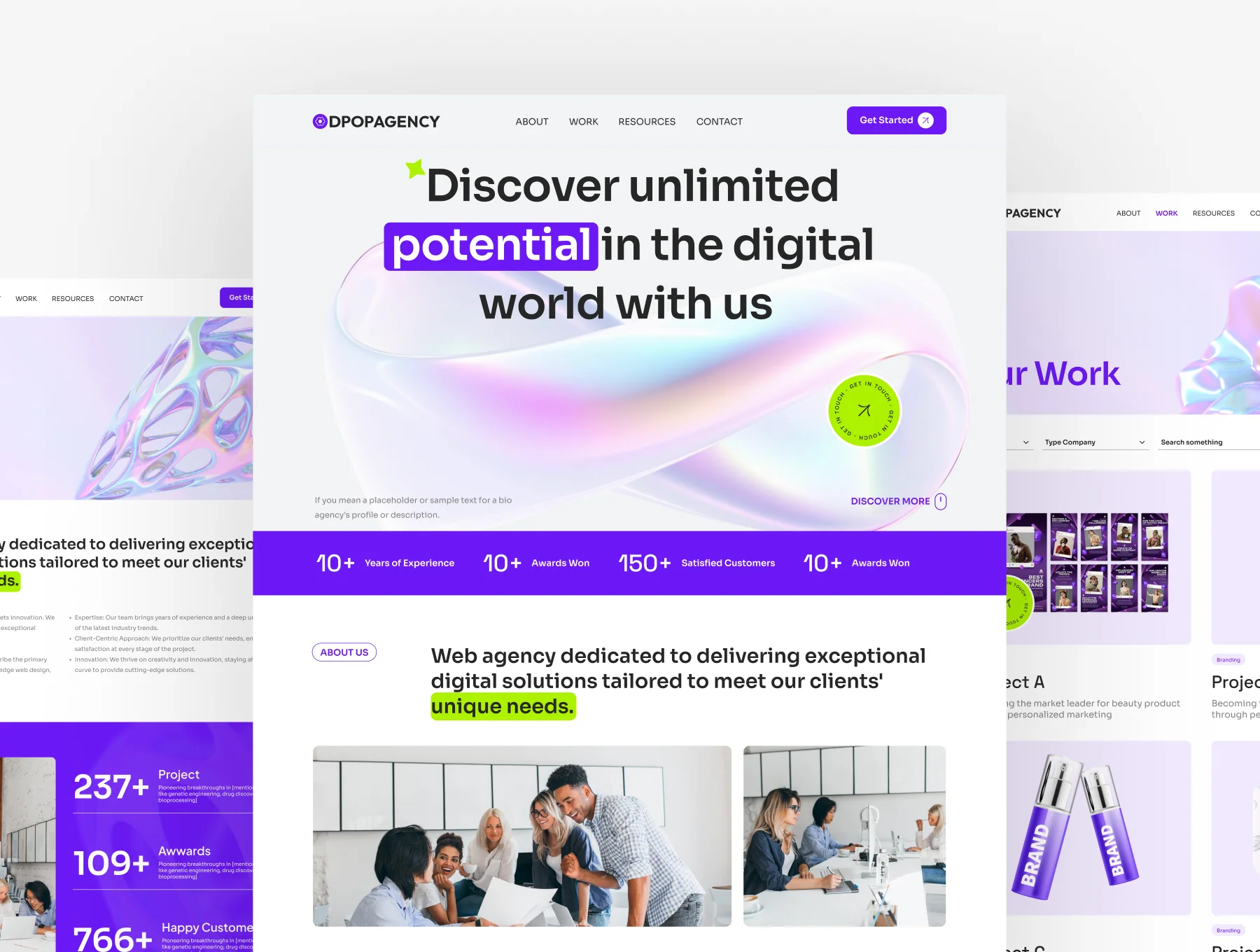 Dpopagency - Website Agency UI KIT 7