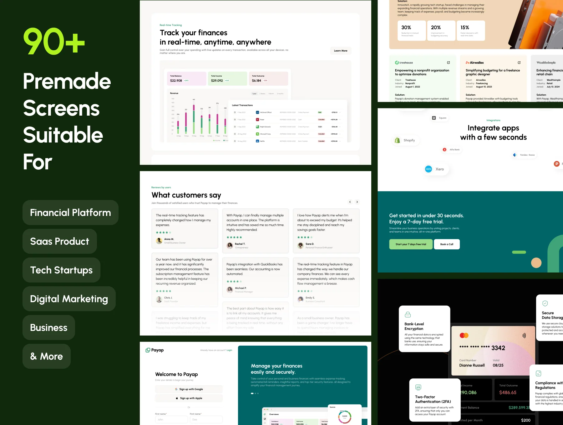 Payap - Finance Website Template 3