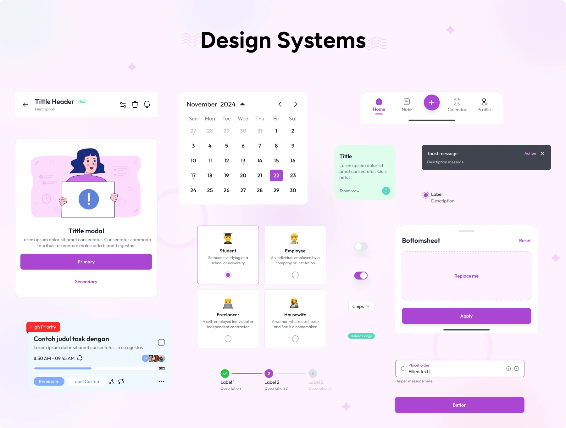 DailyList - To-Do List App UI Kit 3