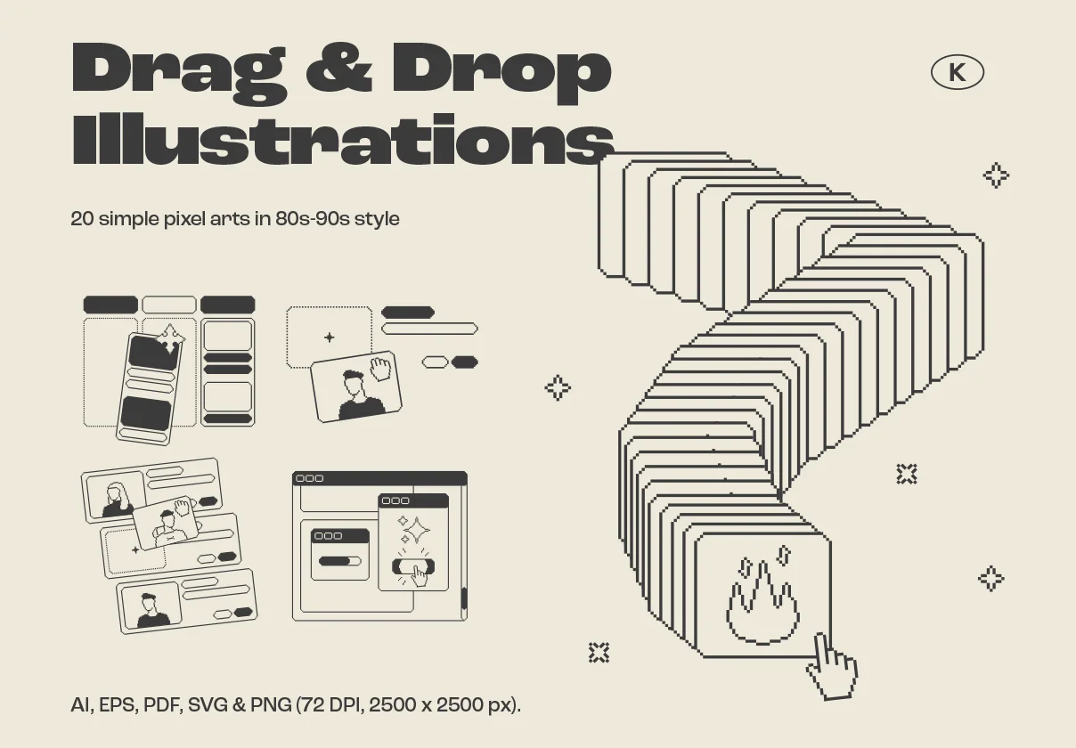 Drag & Drop Illustrations