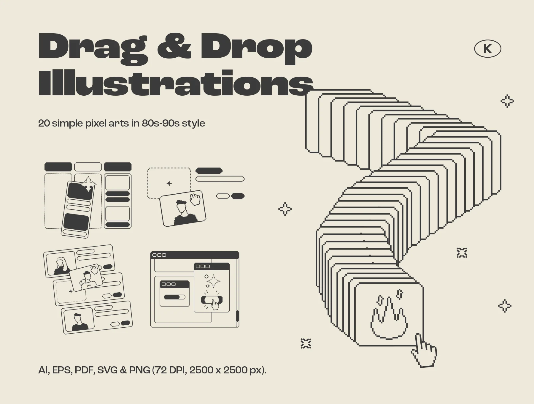 Drag & Drop Illustrations