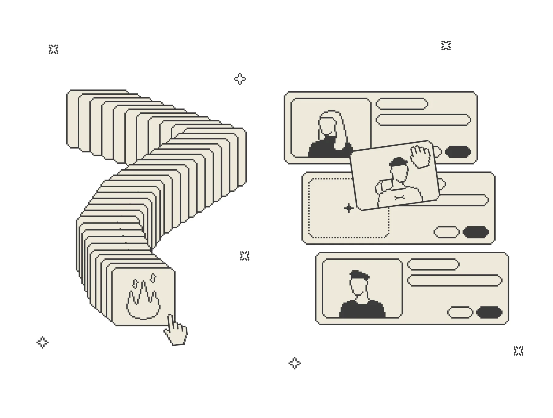 Drag & Drop Illustrations 6