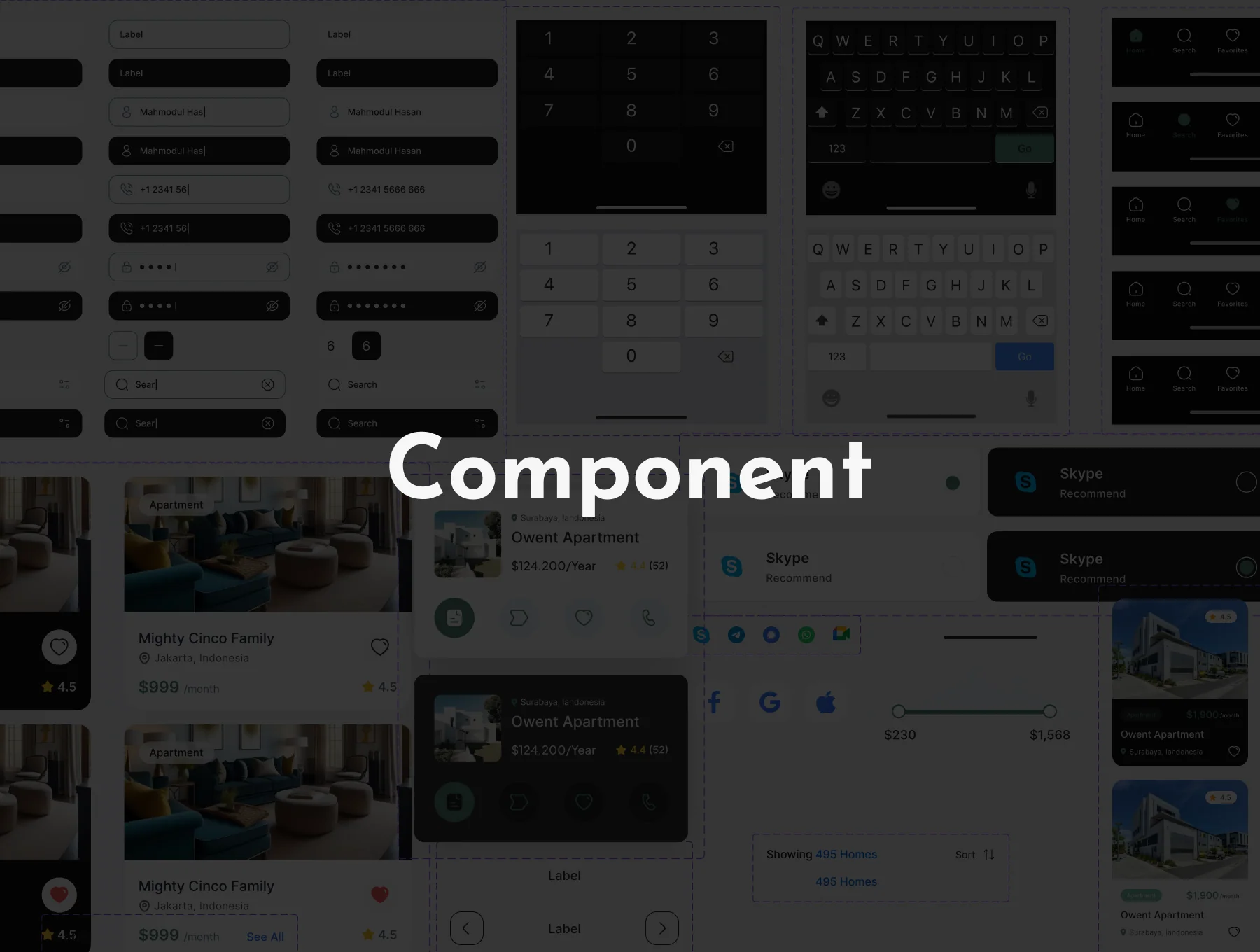 Dream House - Real Estate Mobile App Ui Kit 3