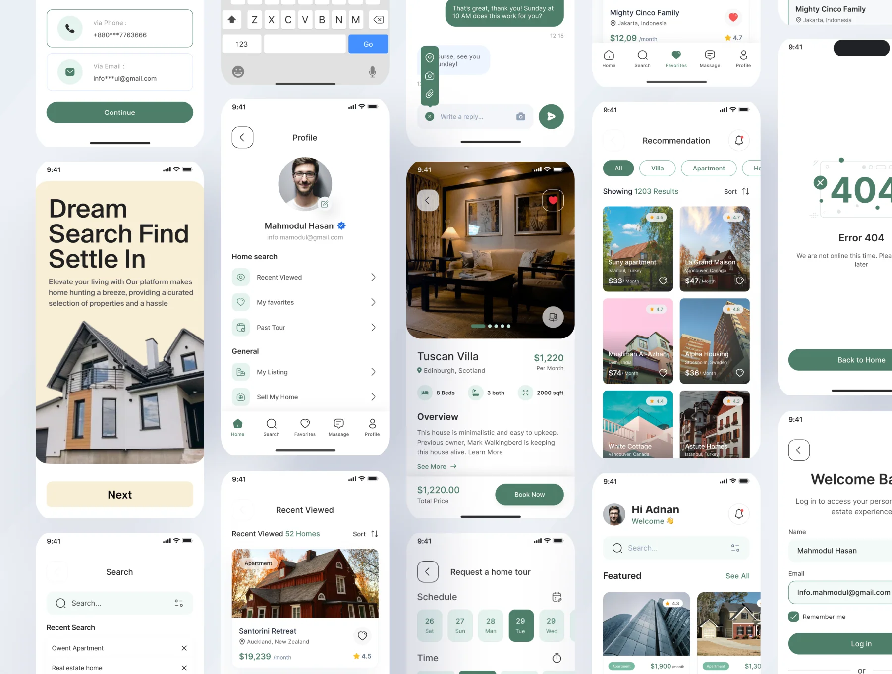 Dream House - Real Estate Mobile App Ui Kit 4