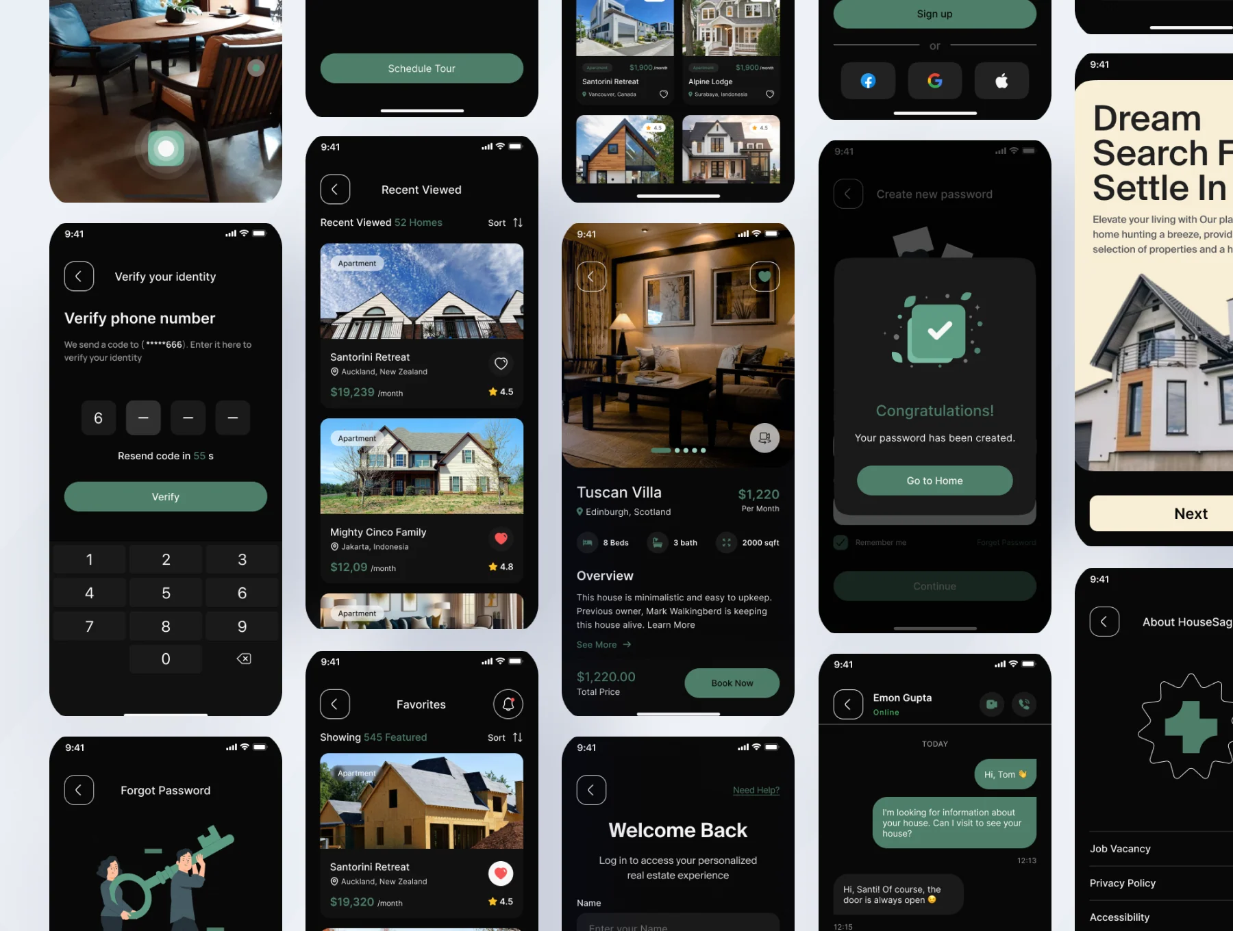 Dream House - Real Estate Mobile App Ui Kit 5
