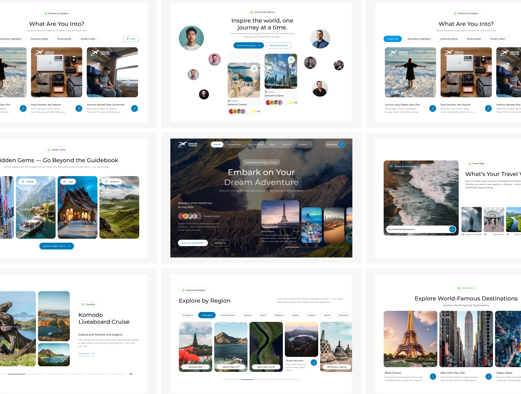 Dream Voyage - Travel Agency Website UI KIT 3