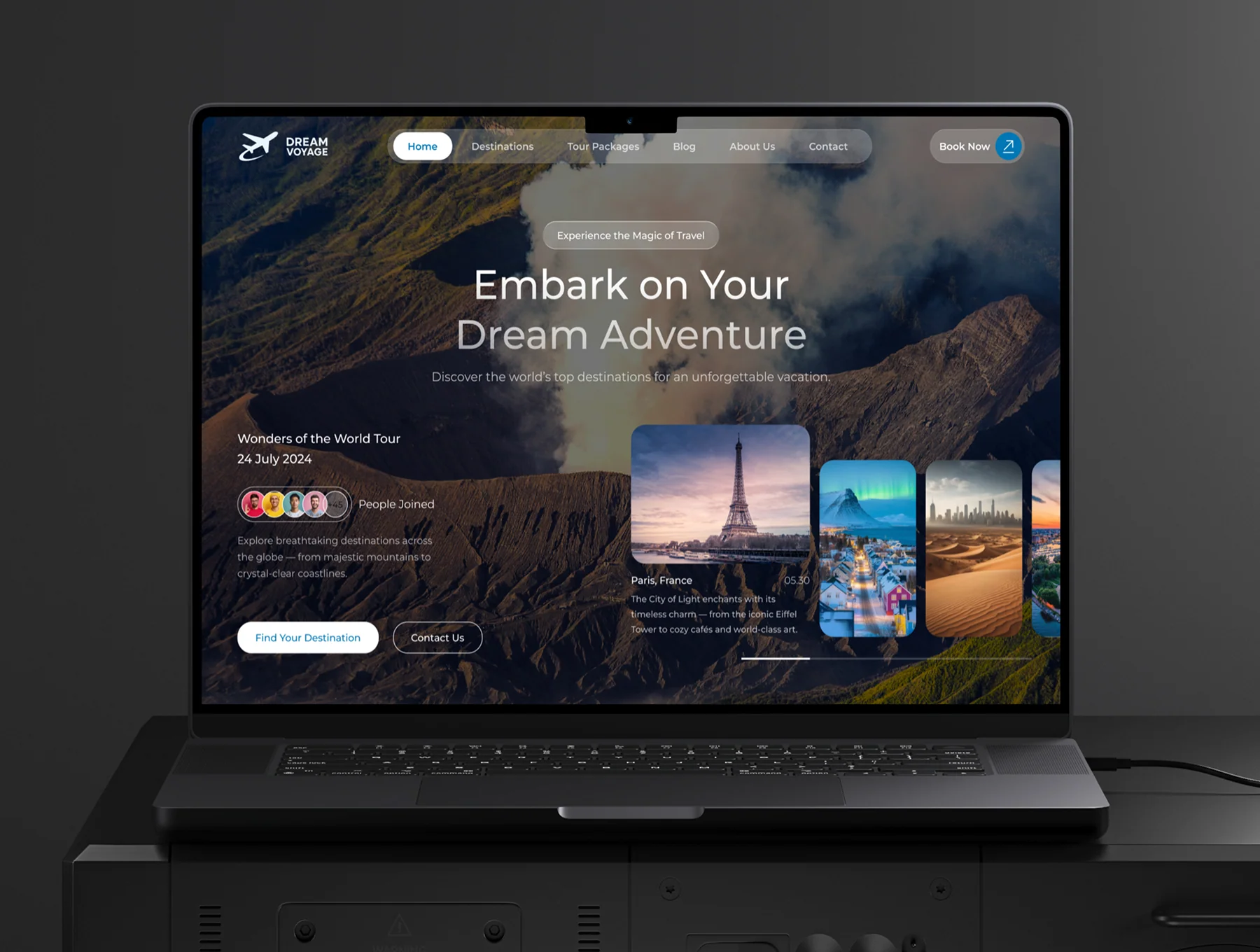 Dream Voyage - Travel Agency Website UI KIT 6