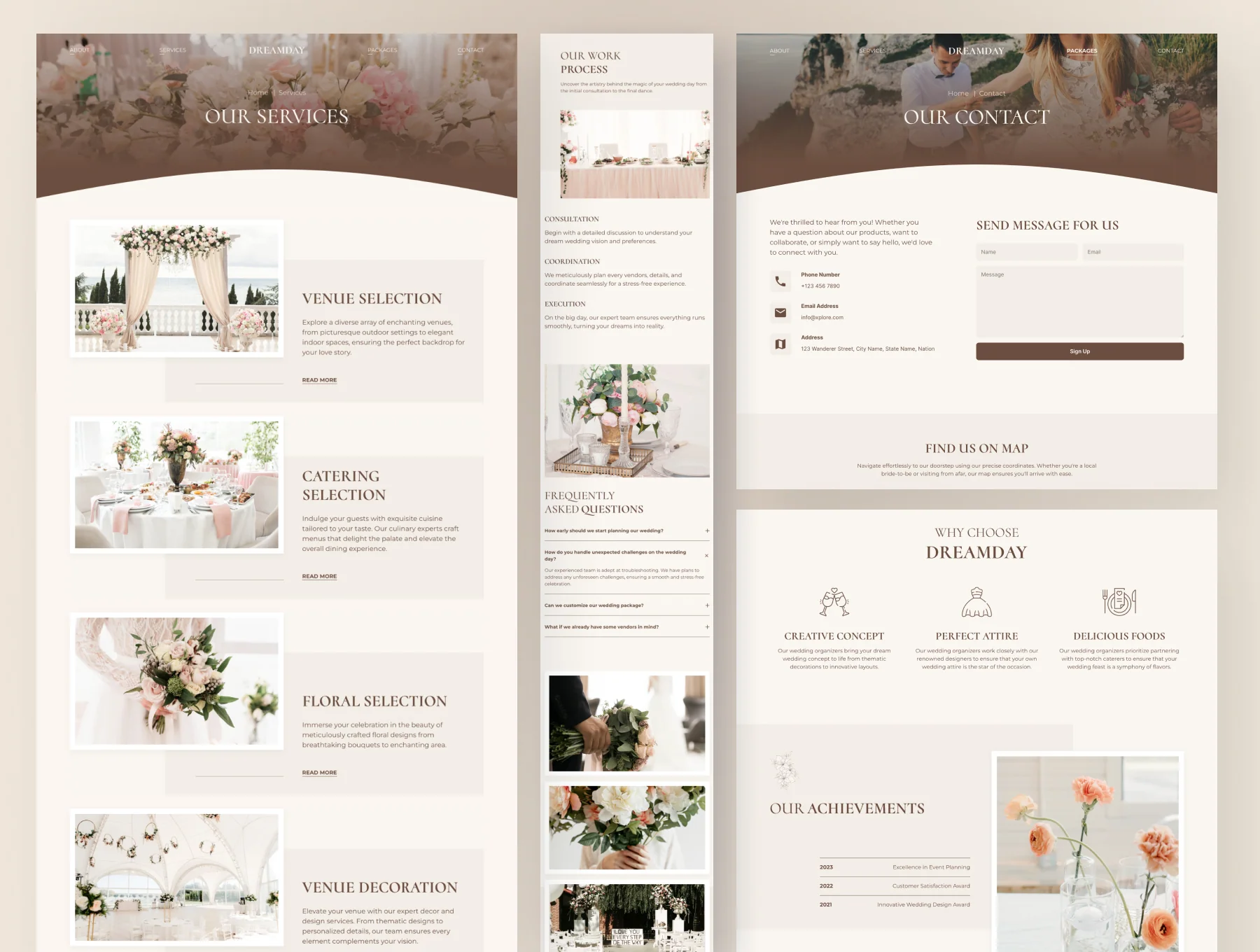 DreamDay - Wedding Planner Website Framer Template 2