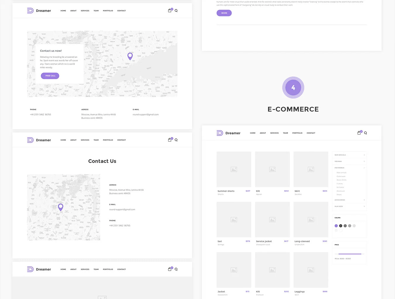 Dreamer Wireframe Kit 5