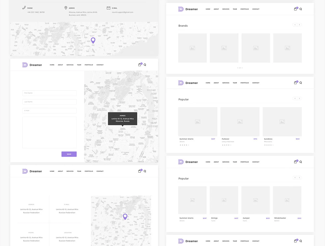Dreamer Wireframe Kit 6