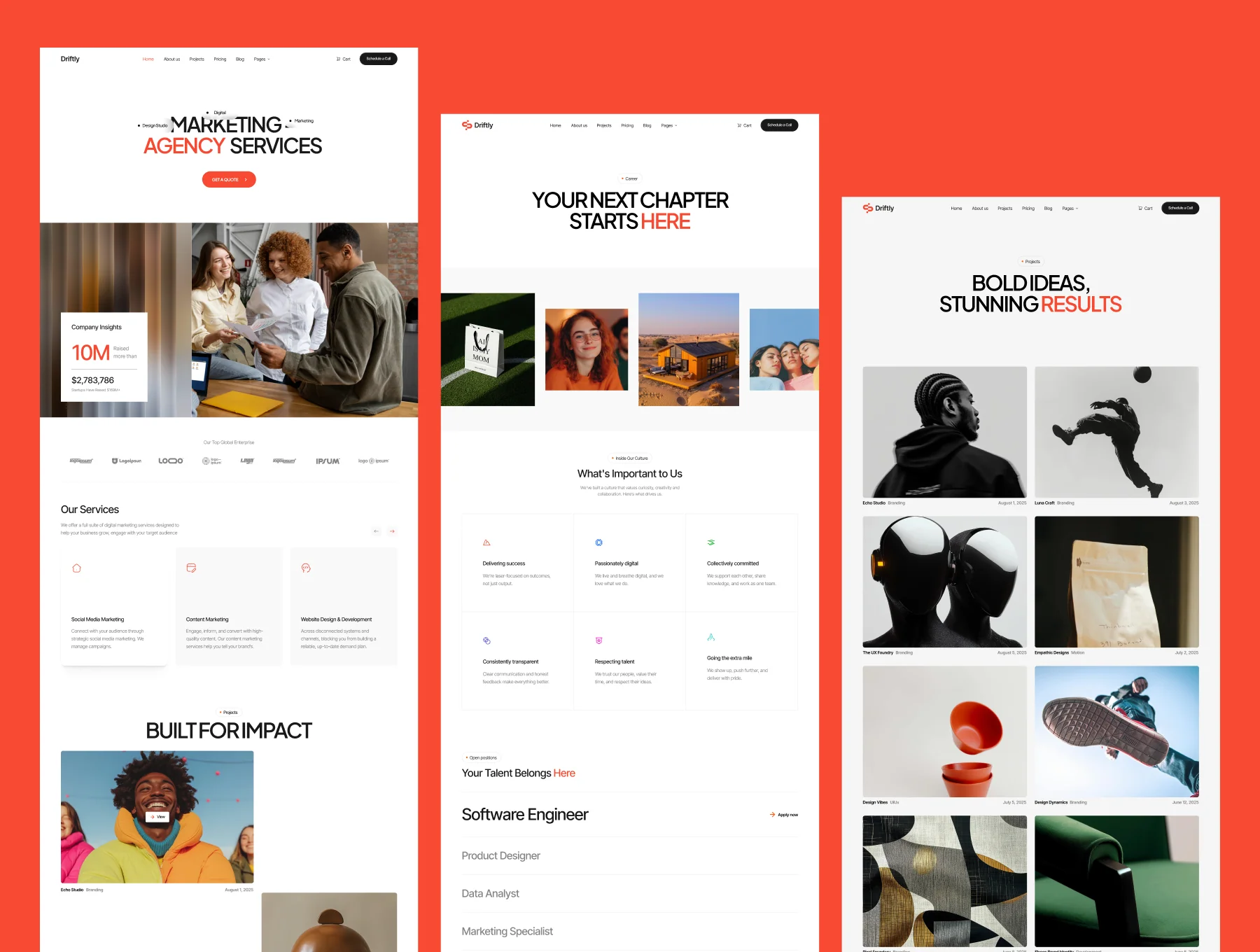 Driftly - Agency Website 3