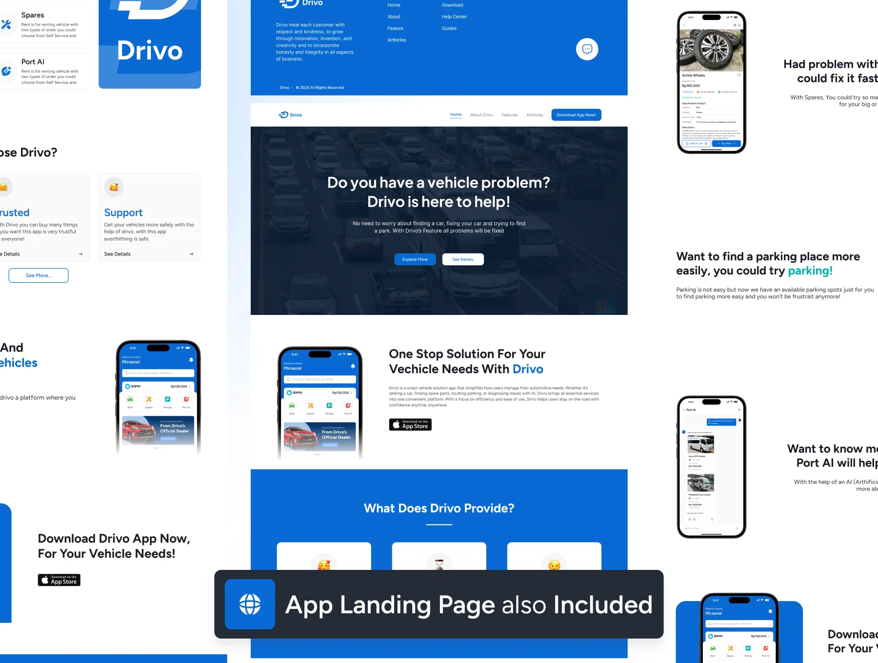 Drivo - Rental & Vehicles App UI Kit 4