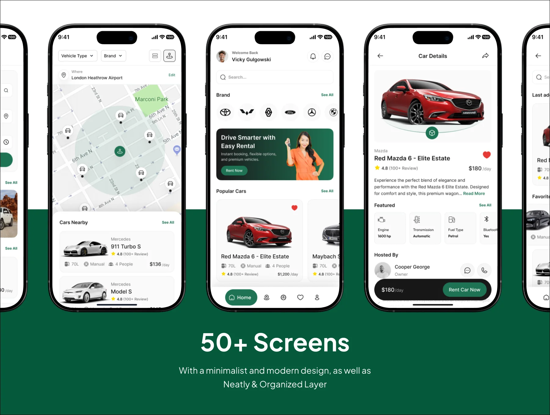 Drivon - Car Rental Premium UI KIts App 4