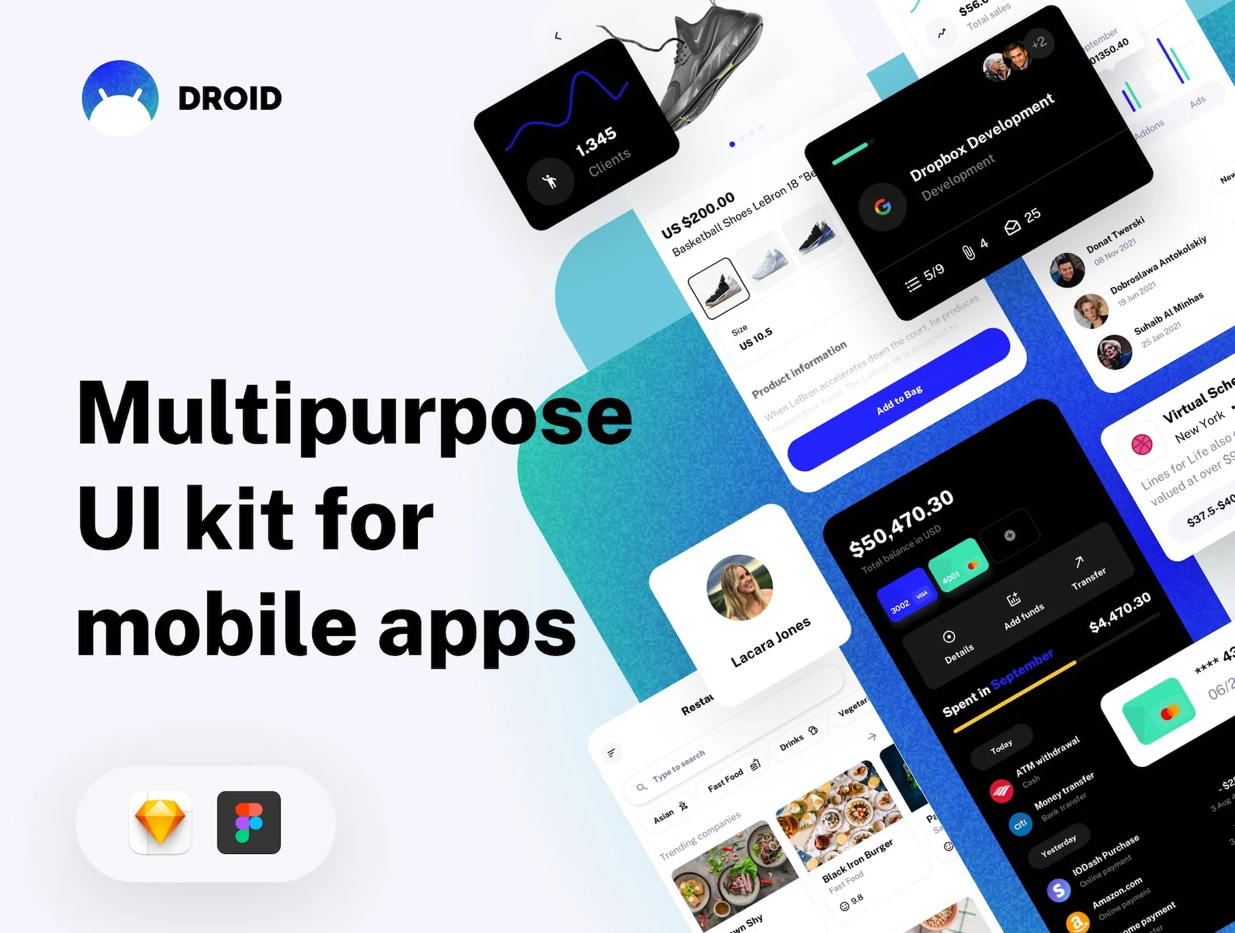 Droid - Multipurpose UI Kit for Mobile Apps