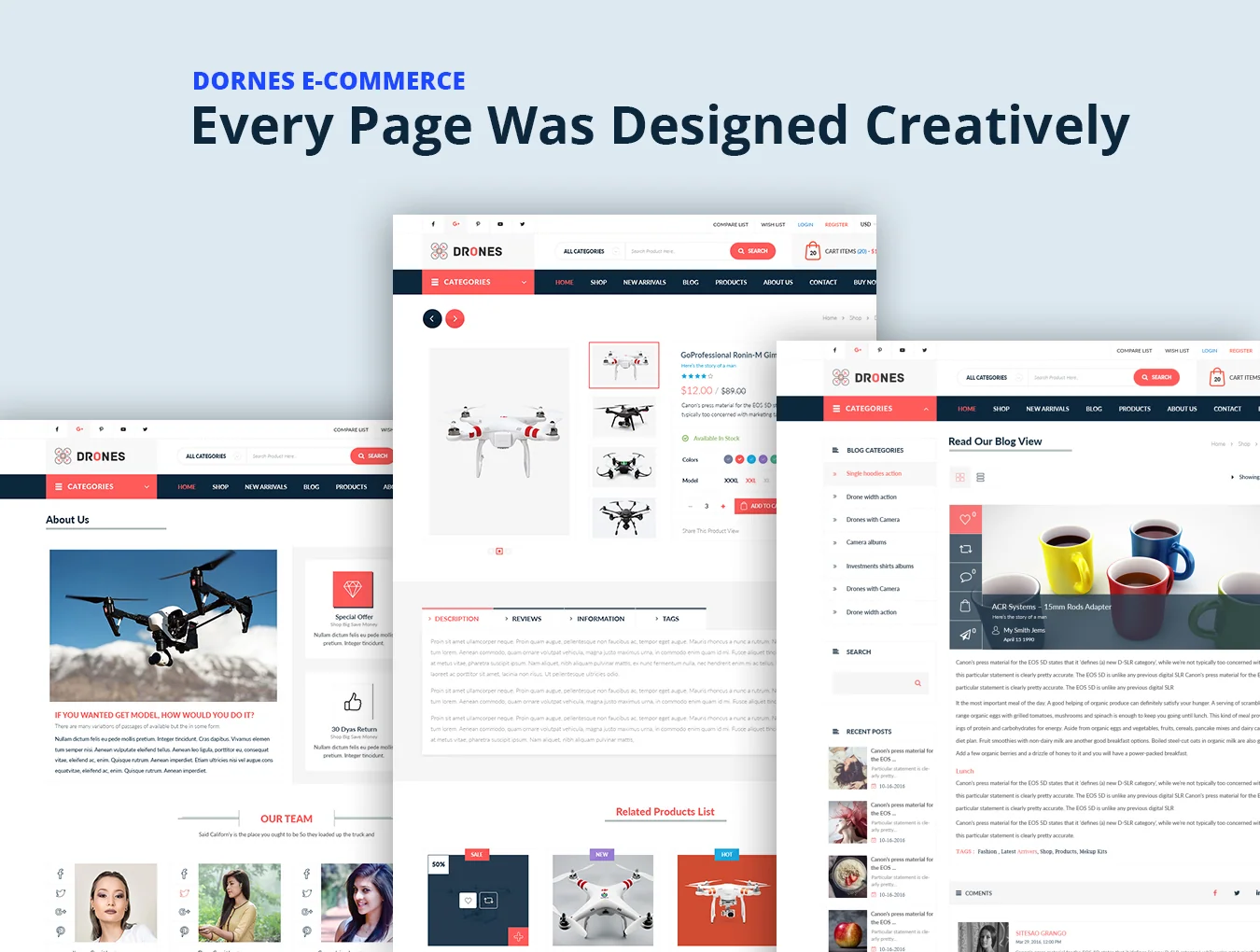 Drone Ecommerce UI Kit 4