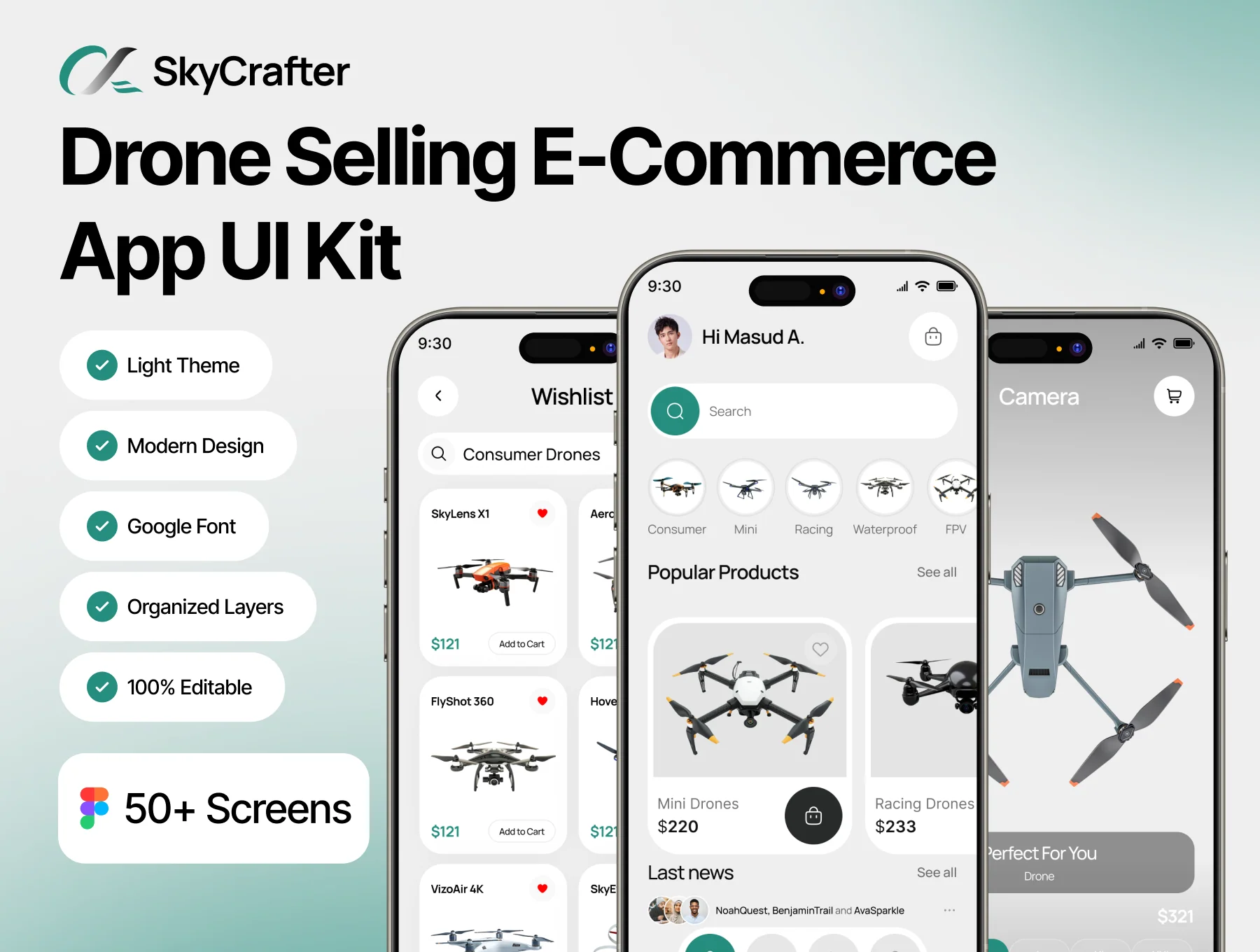 Drone Selling E-Commerce App UI Kit