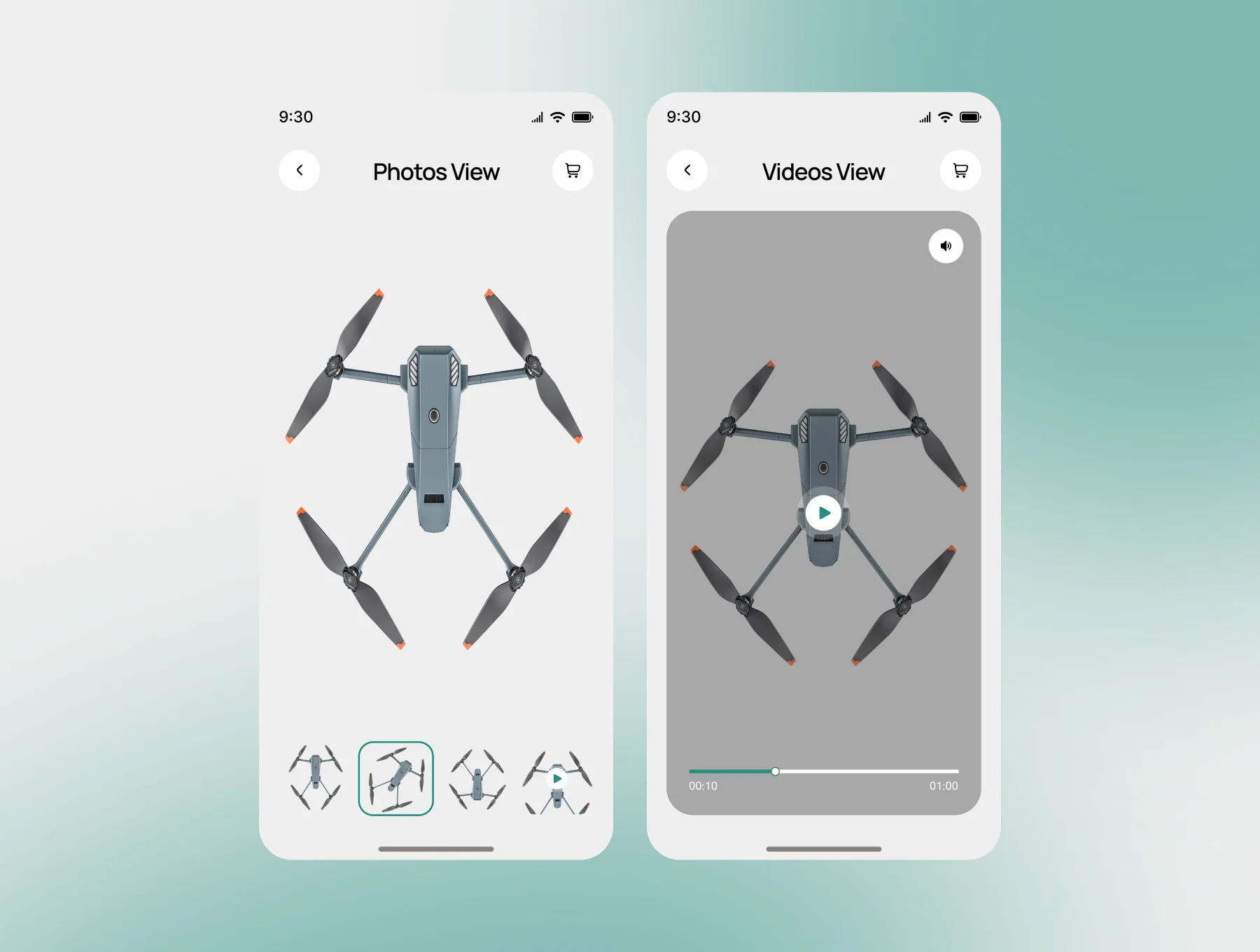 Drone Selling E-Commerce App UI Kit 5