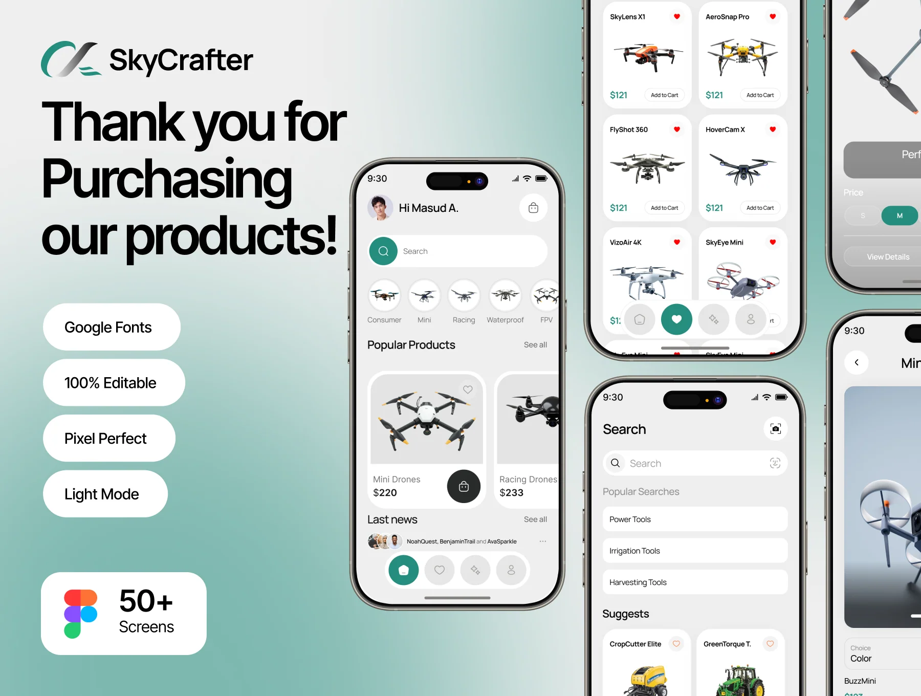 Drone Selling E-Commerce App UI Kit 6