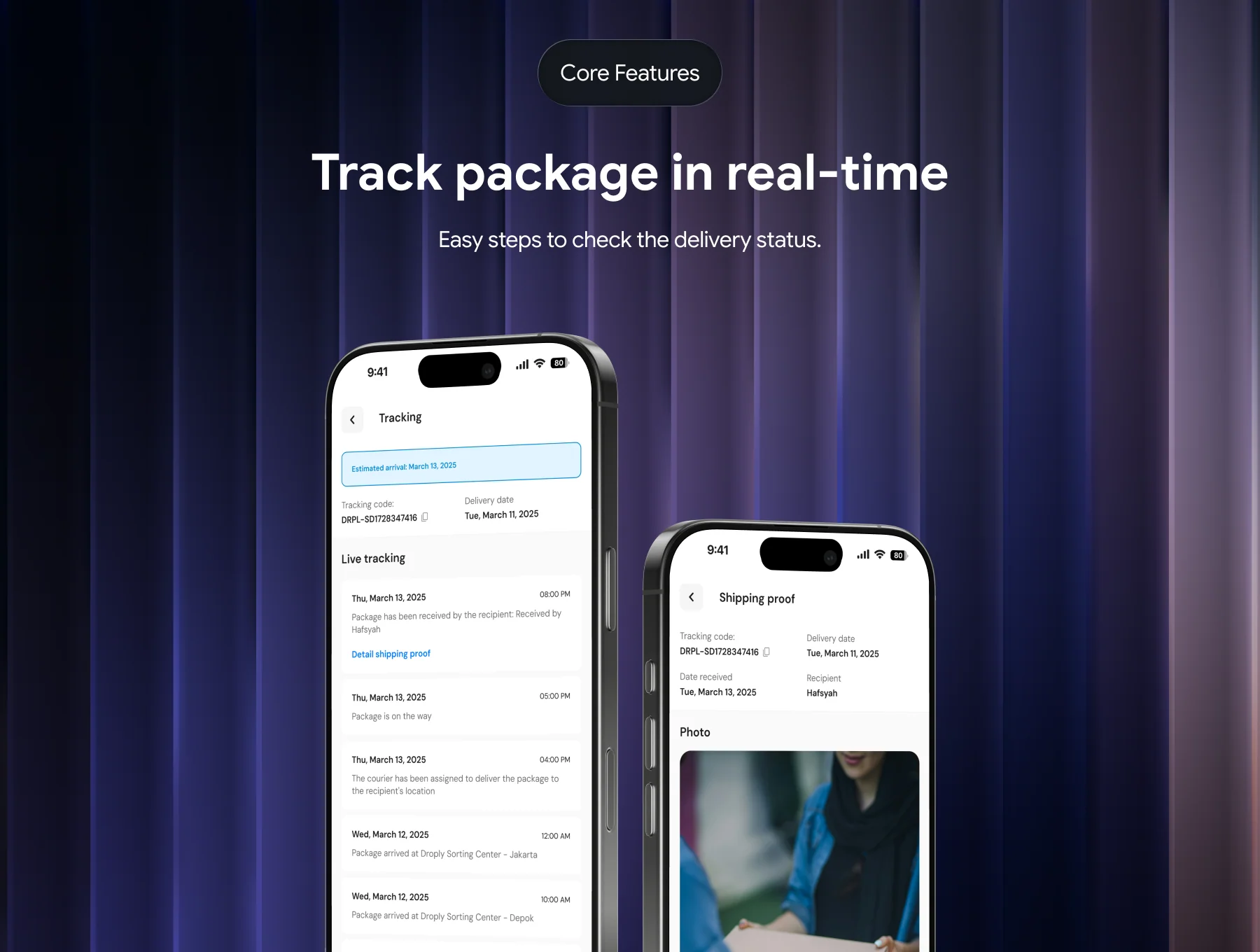 Droply - Parcel Delivery App UI Kit 7