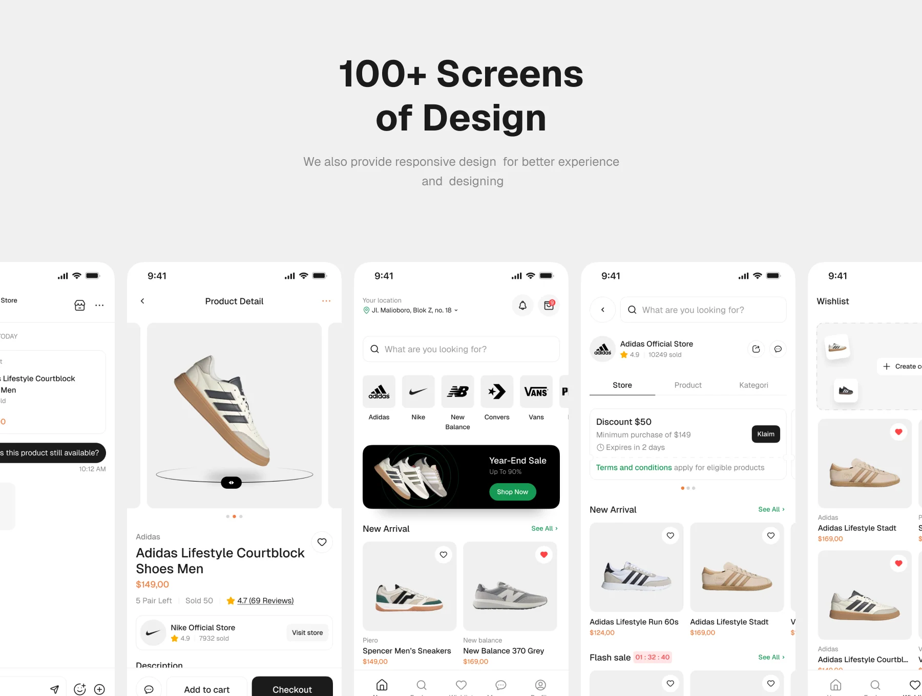 Drops – Shoes Store Mobile App UI Kit 5