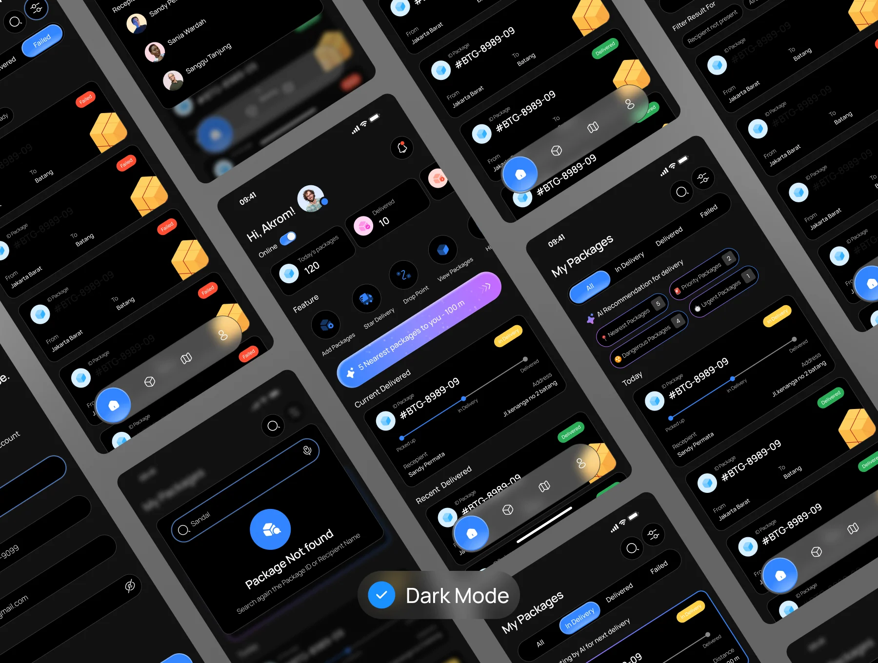 DropWise - Shipping & Delivery Mobile App UI KIT 6