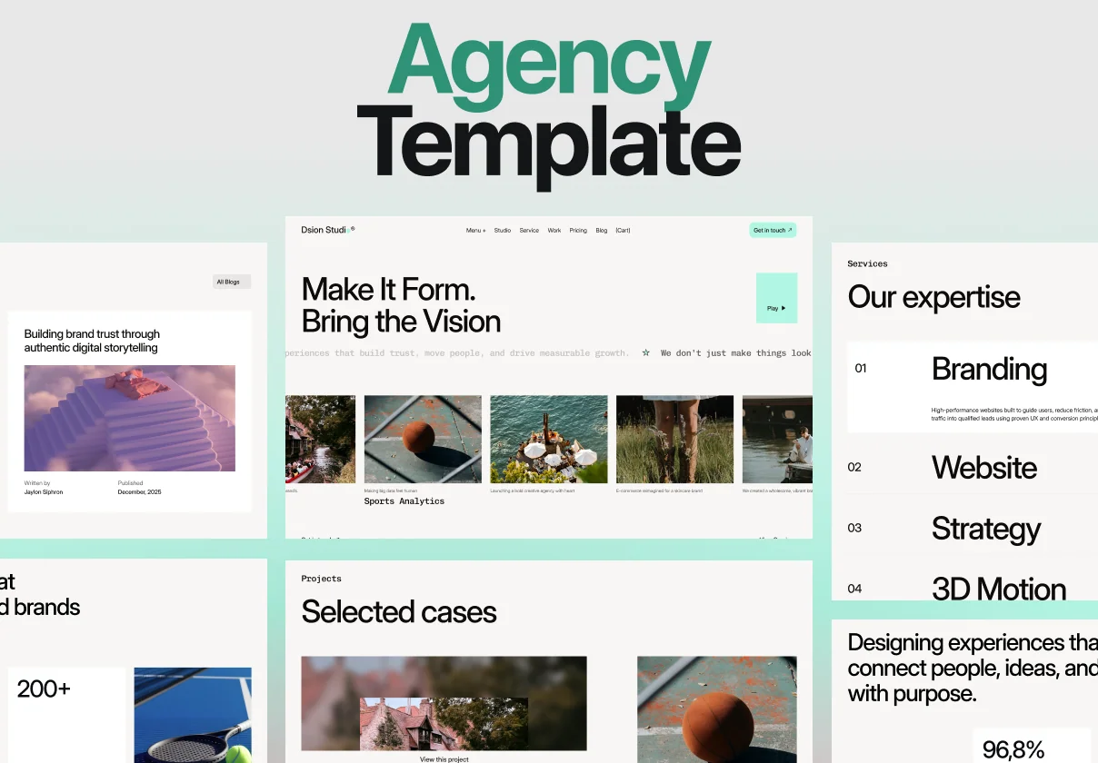 Dsion Studio — Portfolio & Agency Website Design Template