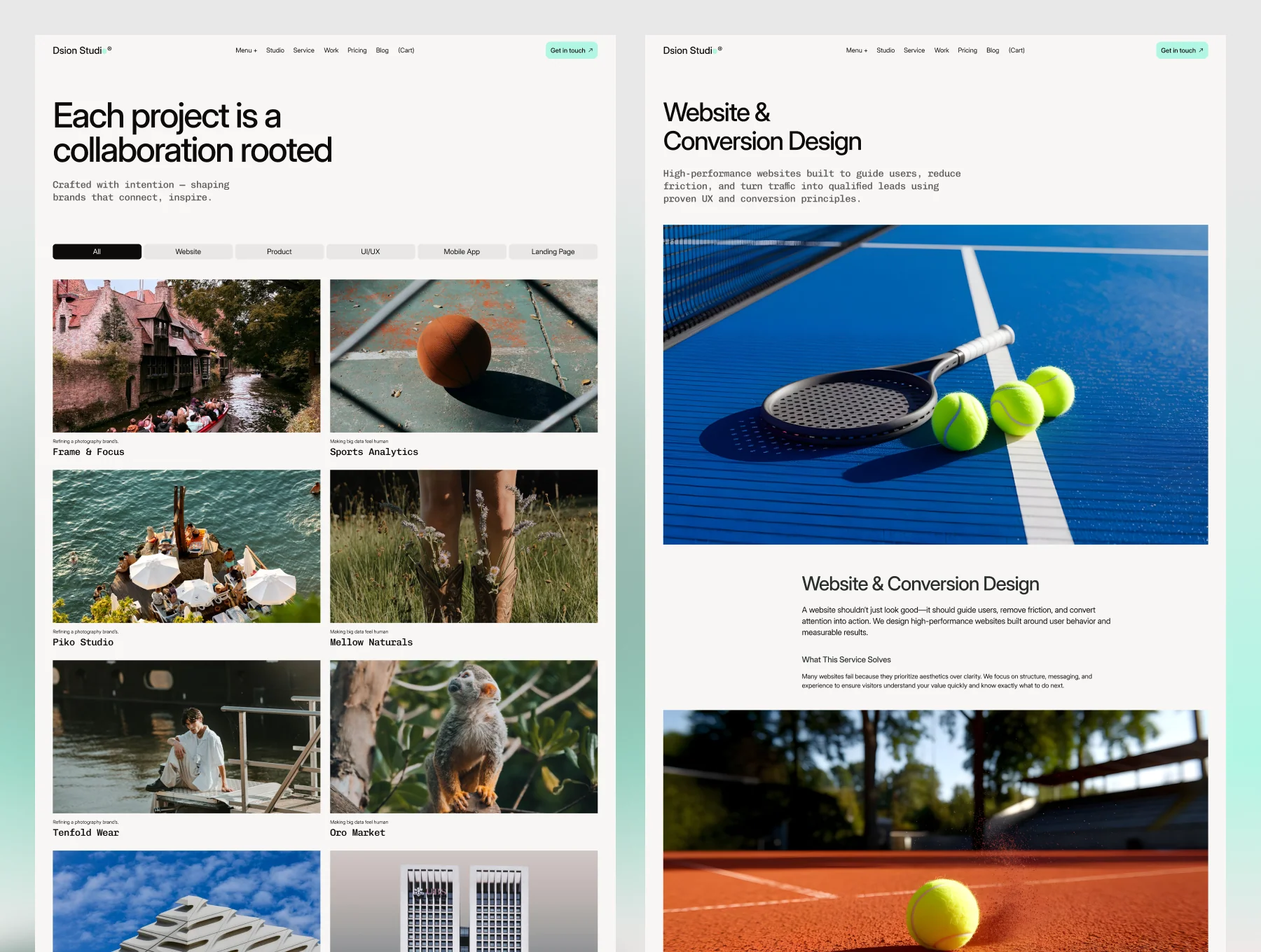 Dsion Studio — Portfolio & Agency Website Design Template