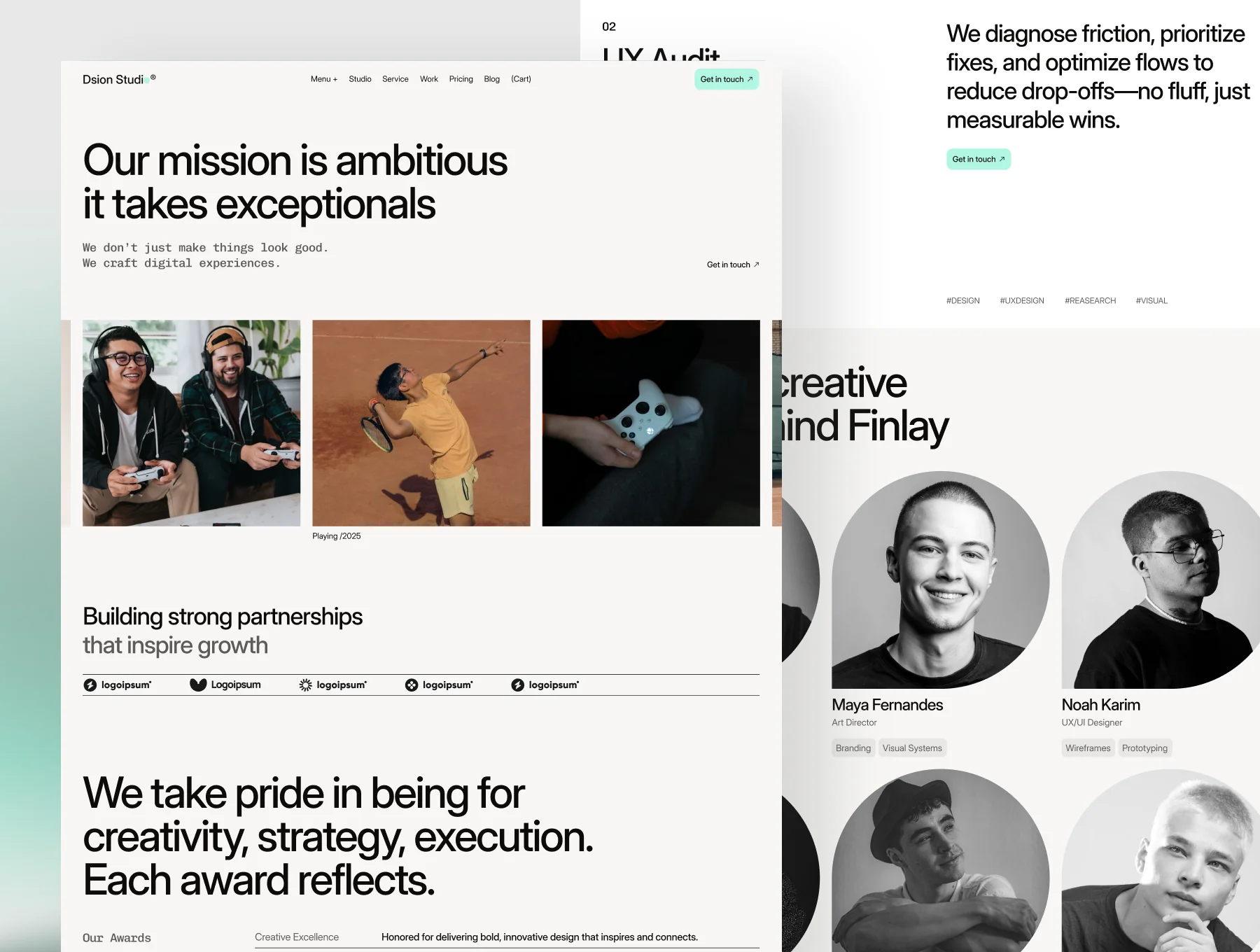Dsion Studio — Portfolio & Agency Website Design Template 2
