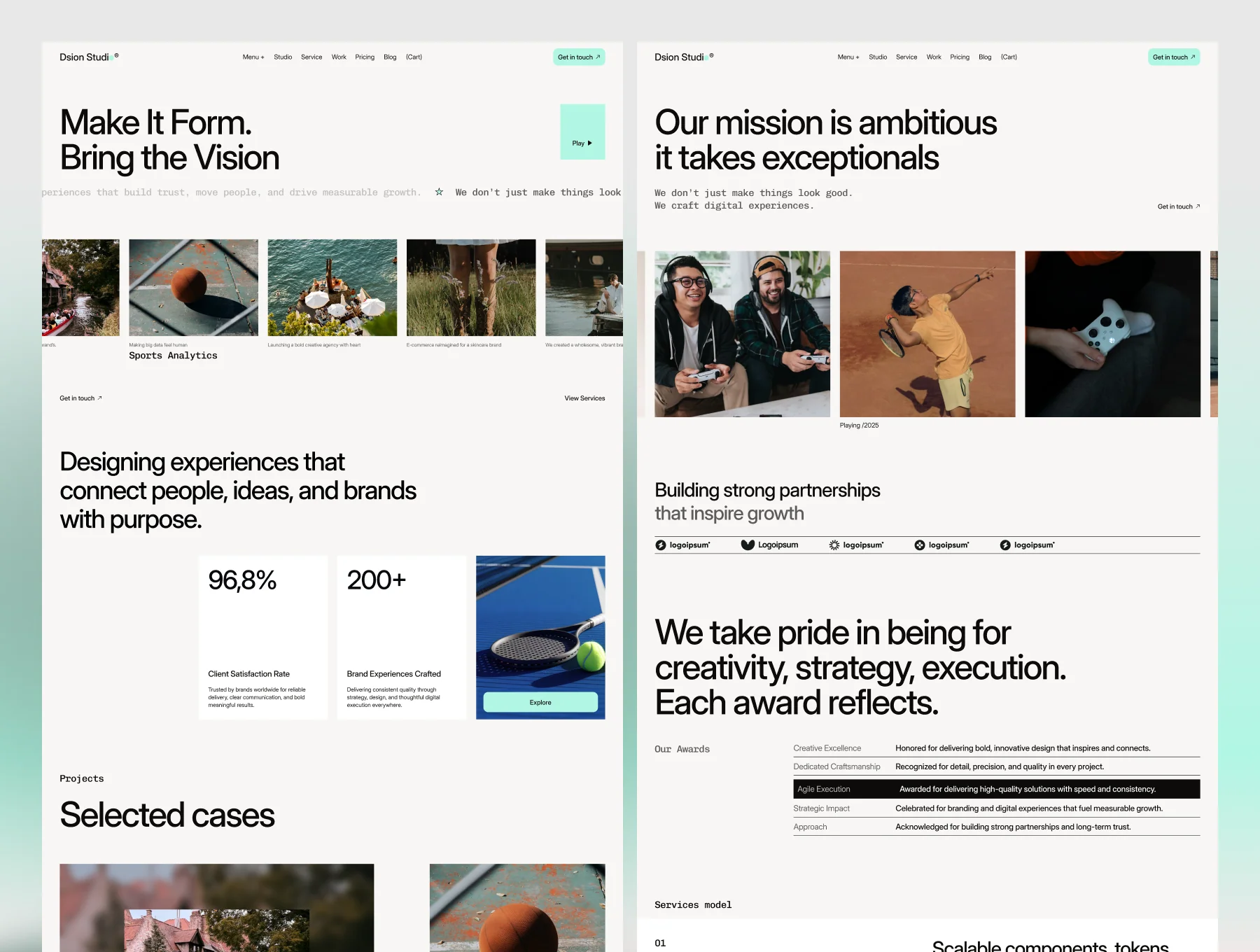 Dsion Studio — Portfolio & Agency Website Design Template 4
