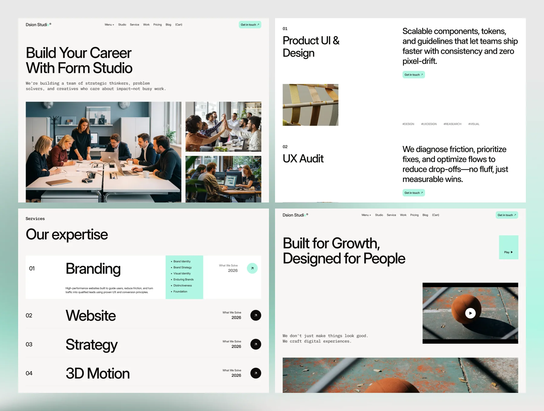 Dsion Studio — Portfolio & Agency Website Design Template 5