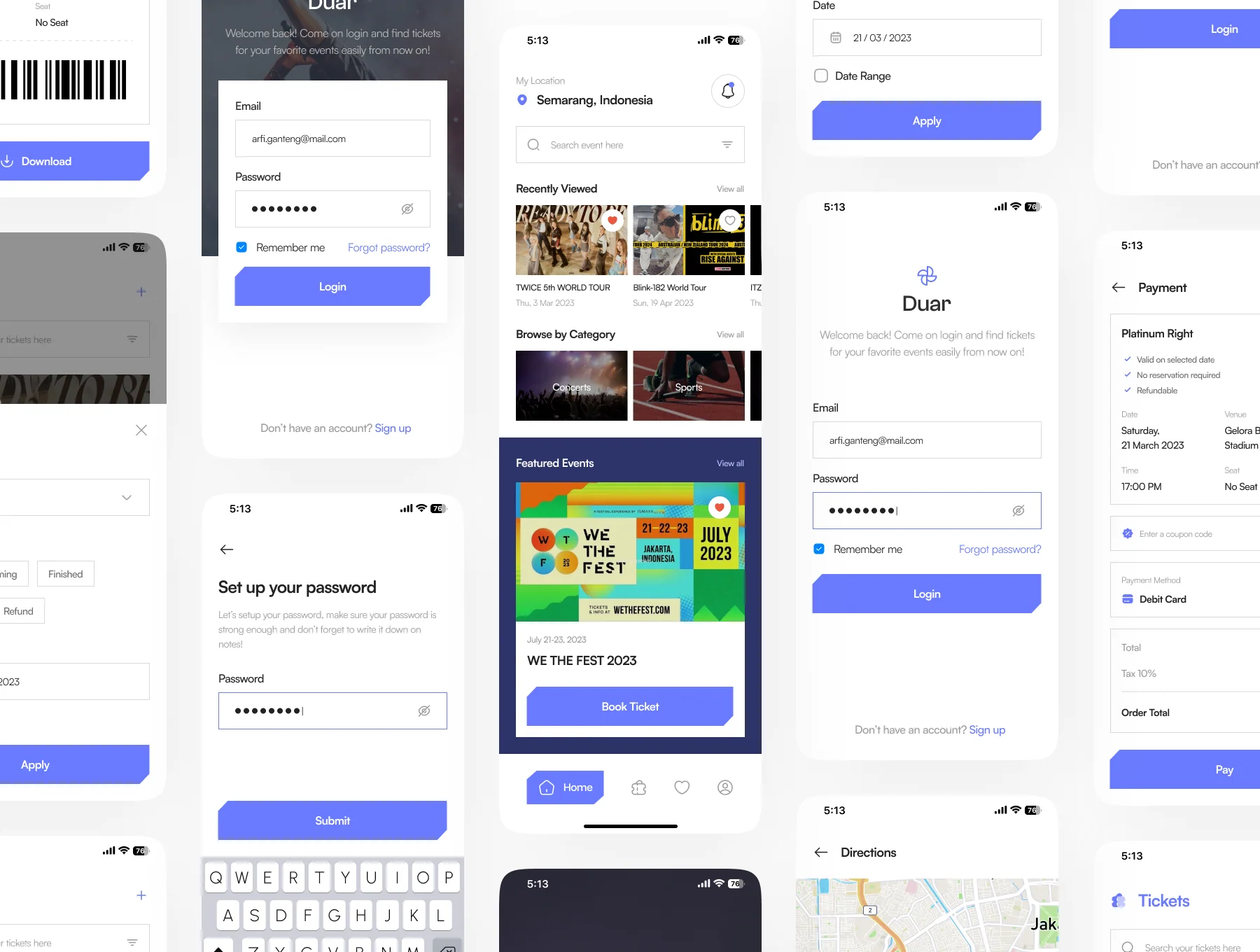 Event Mobile App UI Kit - Duar 5