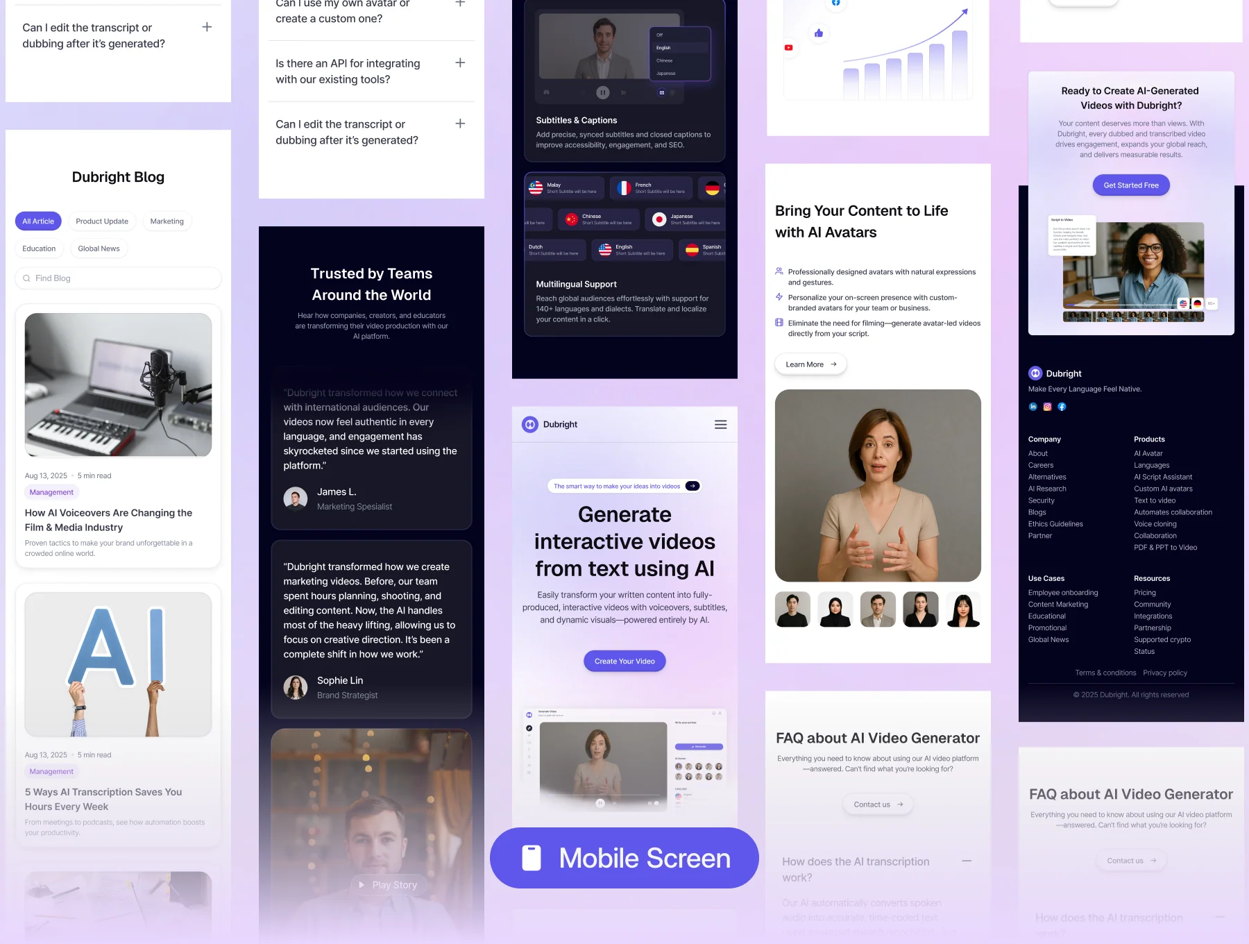 Dubright — AI Video Transcription & Dubbing Website Kit 5