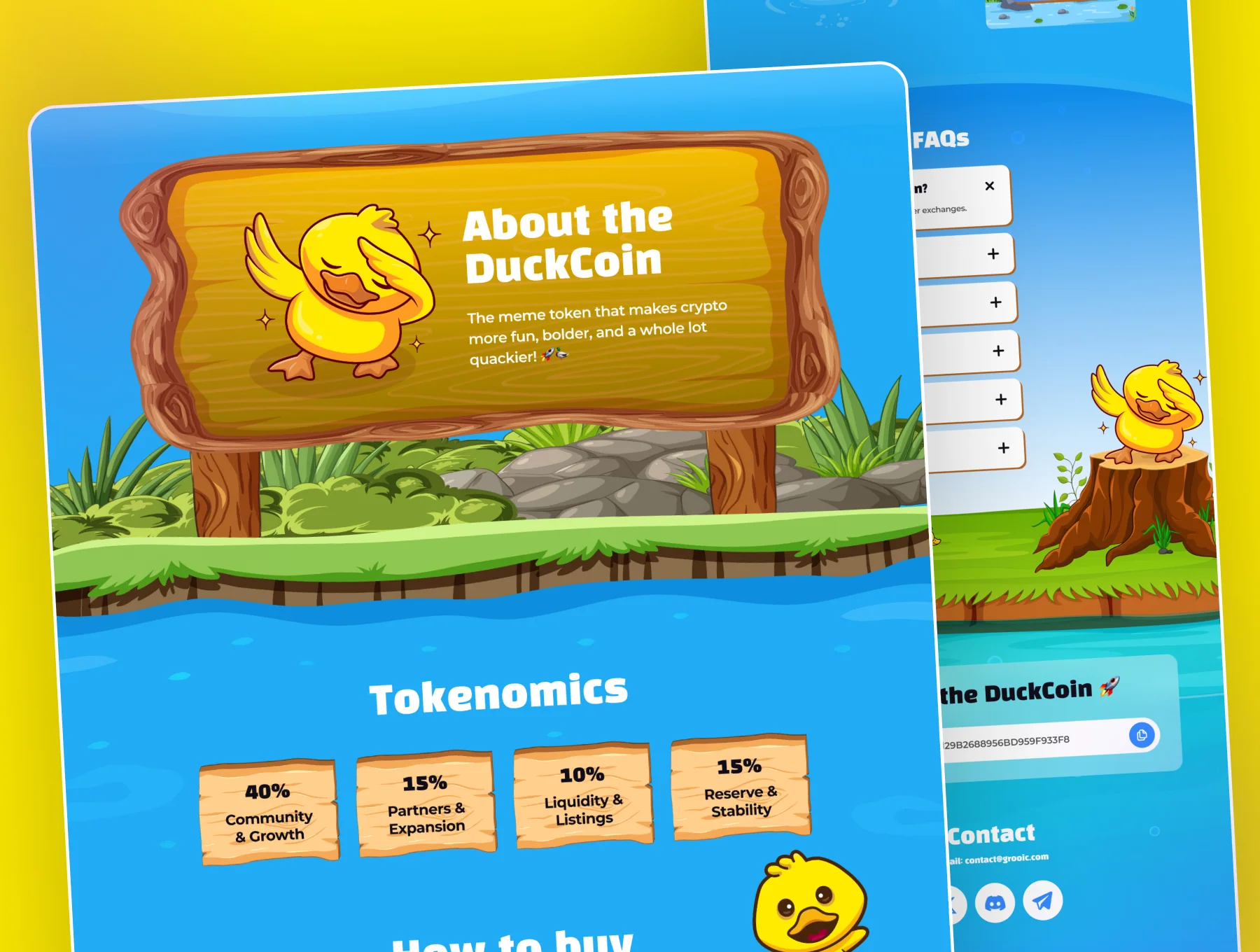 DUCKCOIN - Cryptocurrency Landing Page 2