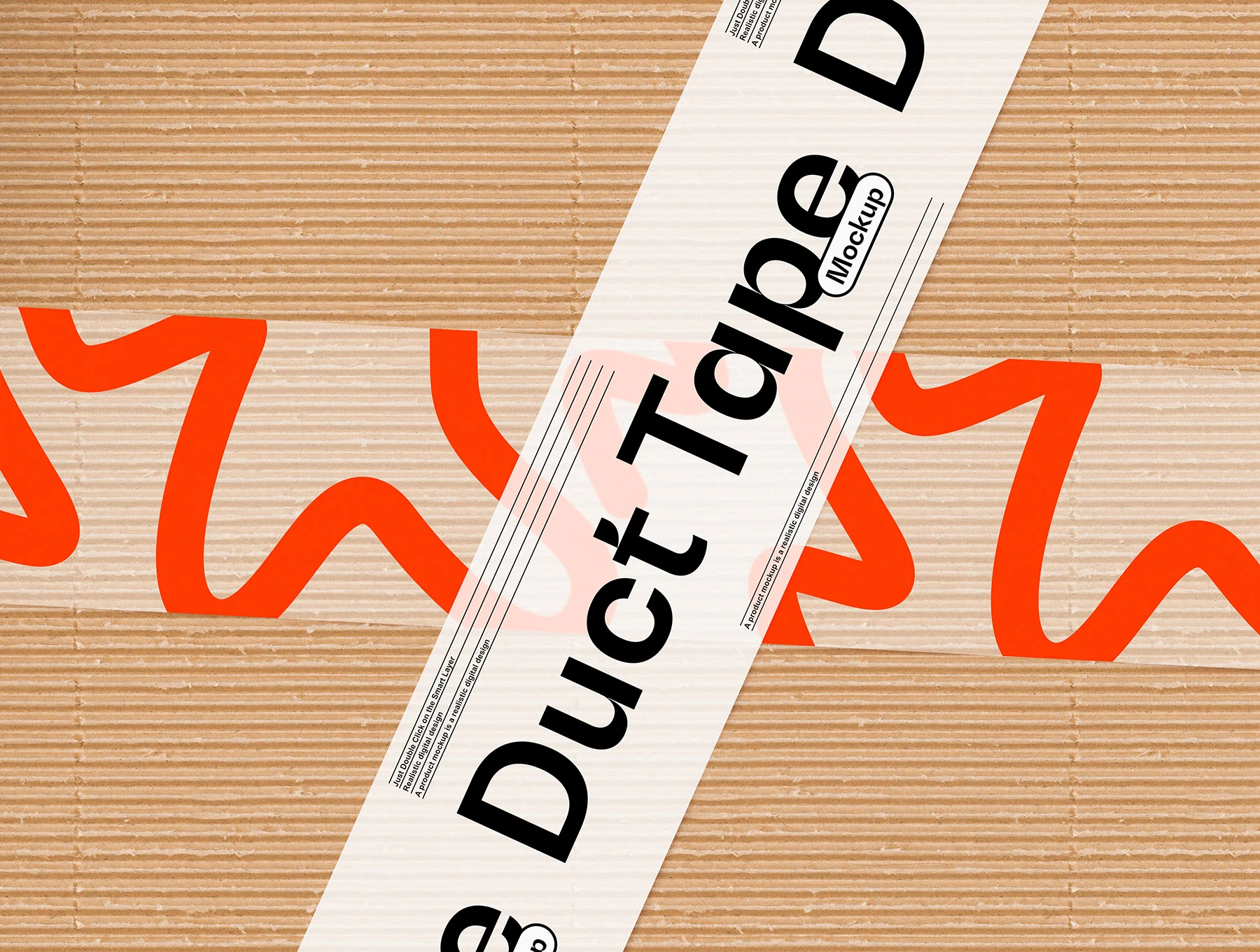 Duct Tape & Box Mockups Set 3